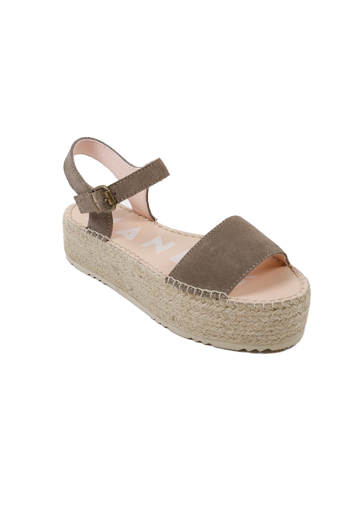 Manebi Nubuk Espadril Sandalet-Libas Trendy Fashion Store