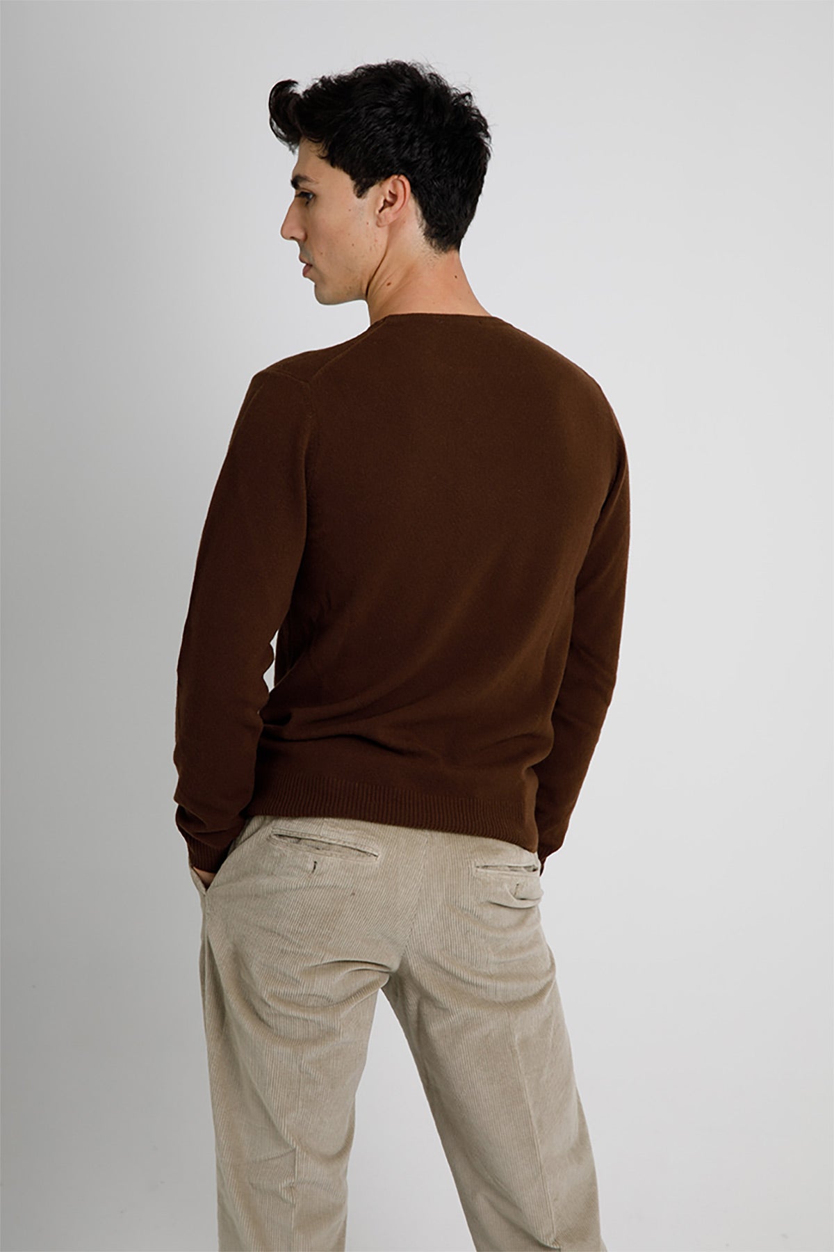 Manifattura Kaşmirli Yuvarlak Yaka Yün Triko-Libas Trendy Fashion Store