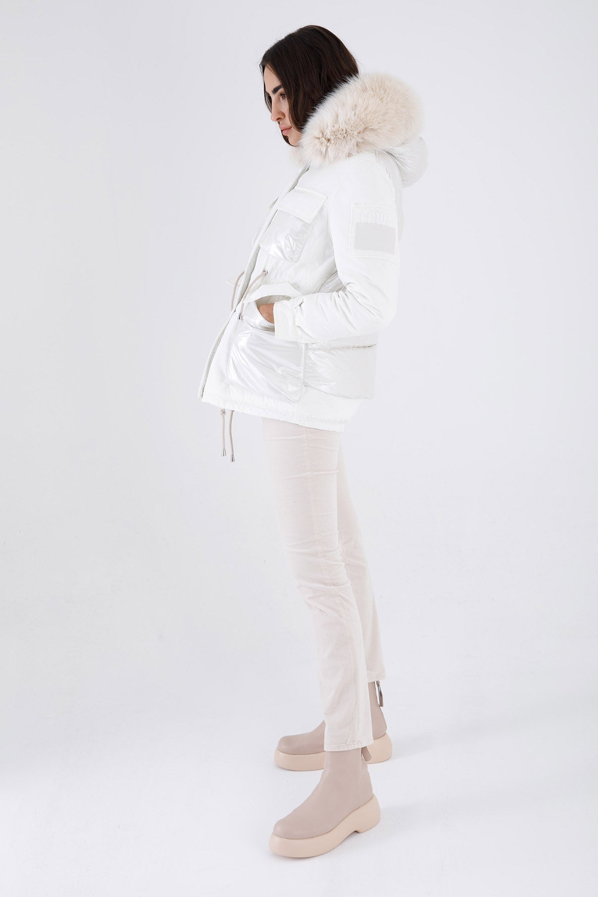 Flo & Clo Kürklü Dolgulu Kaban-Libas Trendy Fashion Store