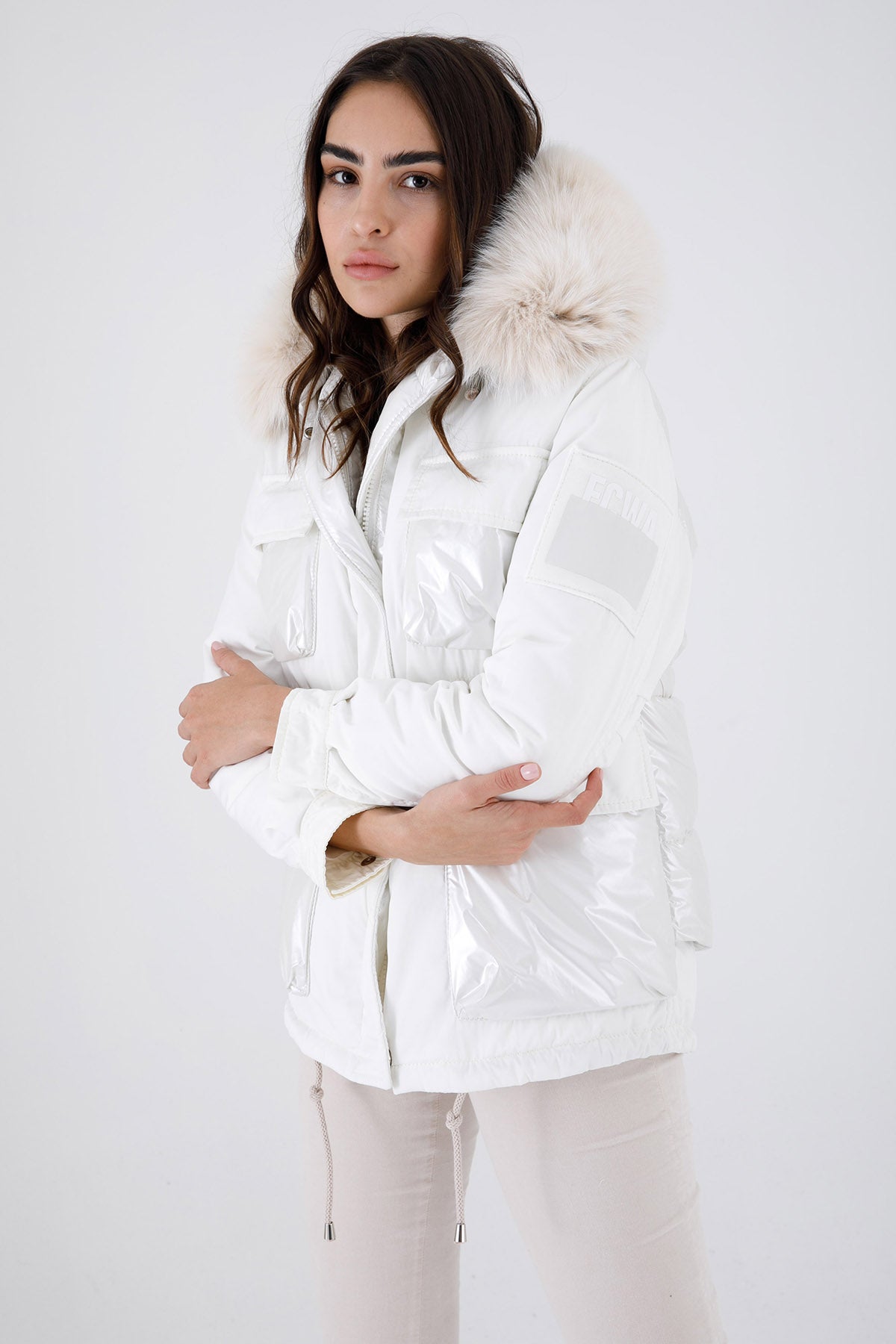 Flo & Clo Kürklü Dolgulu Kaban-Libas Trendy Fashion Store