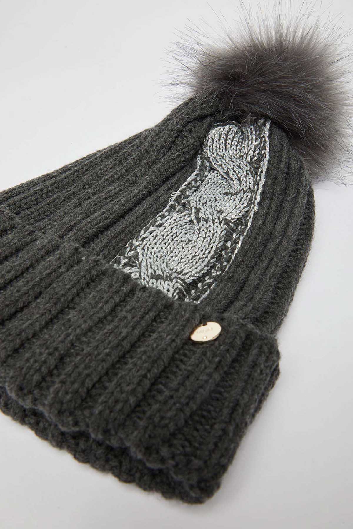 Liu Jo Kürklü Ponponlu Bere-Libas Trendy Fashion Store