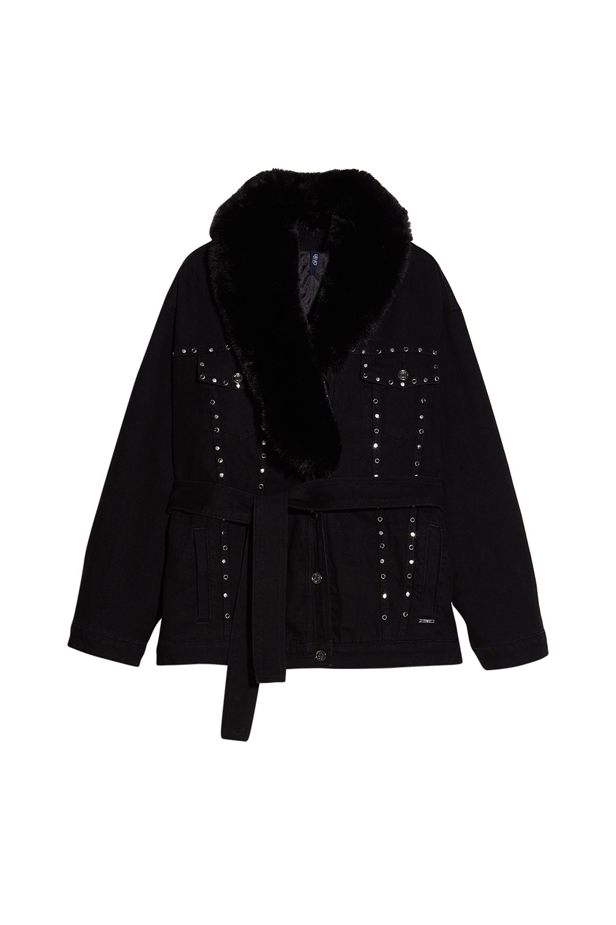 Liu Jo Kürklü Yaka Denim Ceket-Libas Trendy Fashion Store