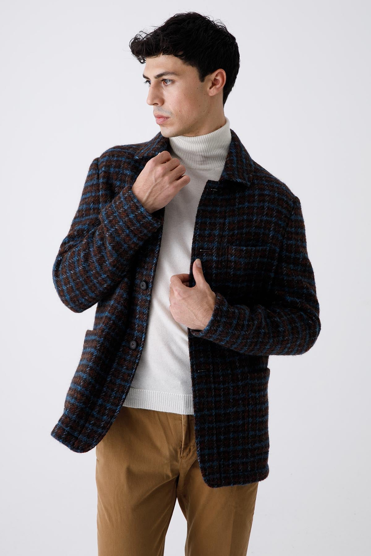 The Gigi Carmel Kareli Yün Ceket-Libas Trendy Fashion Store