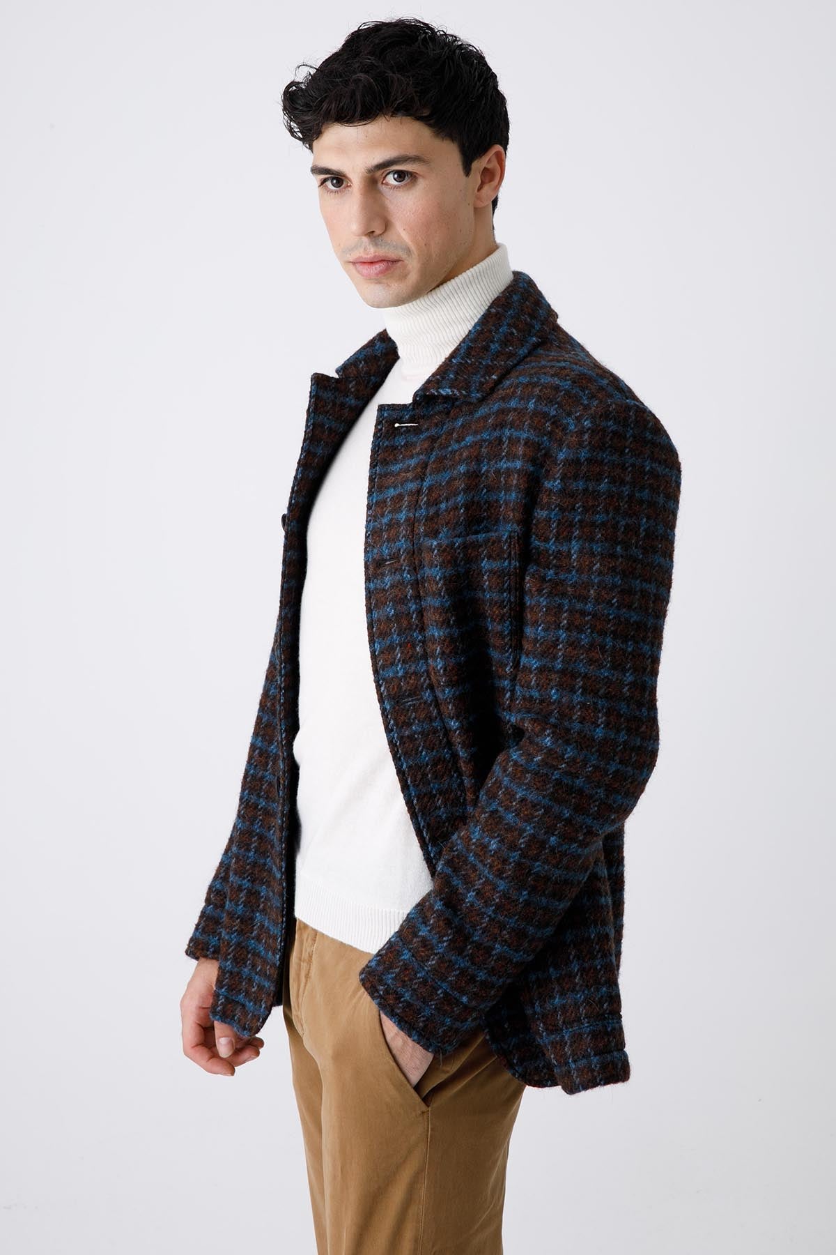 The Gigi Carmel Kareli Yün Ceket-Libas Trendy Fashion Store