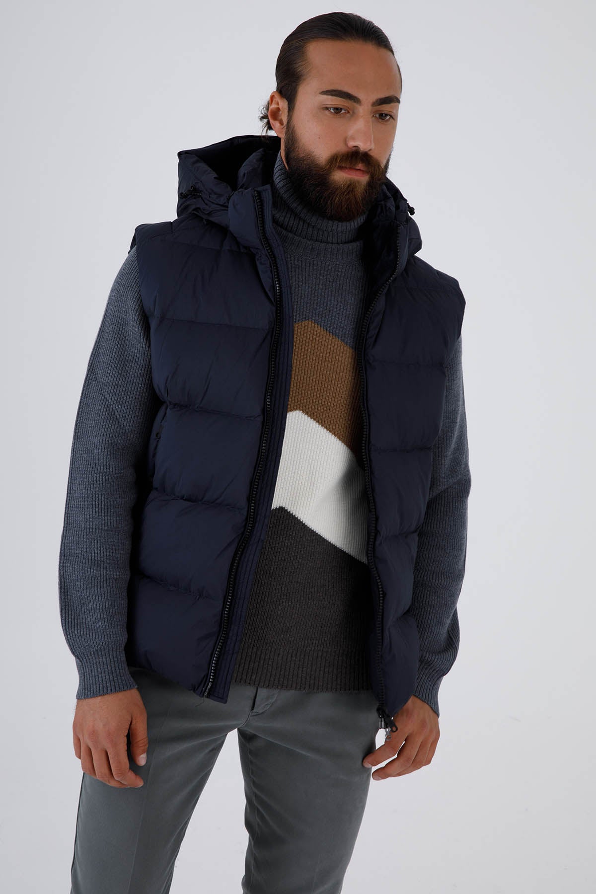 Hetrego Arthur Kapüşonlu Puffer Yelek-Libas Trendy Fashion Store