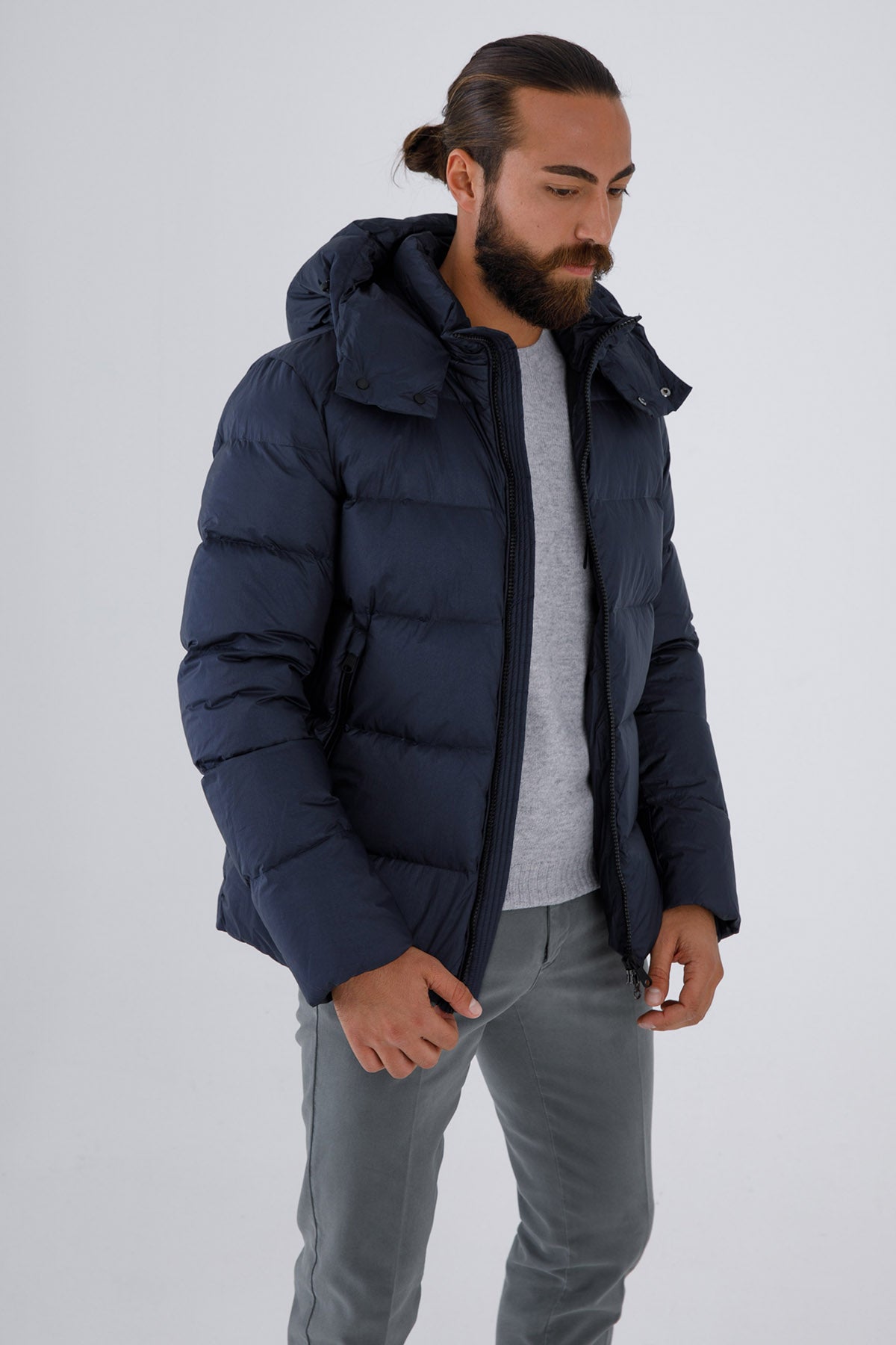 Hetrego Eddie Kapüşonlu Puffer Mont-Libas Trendy Fashion Store