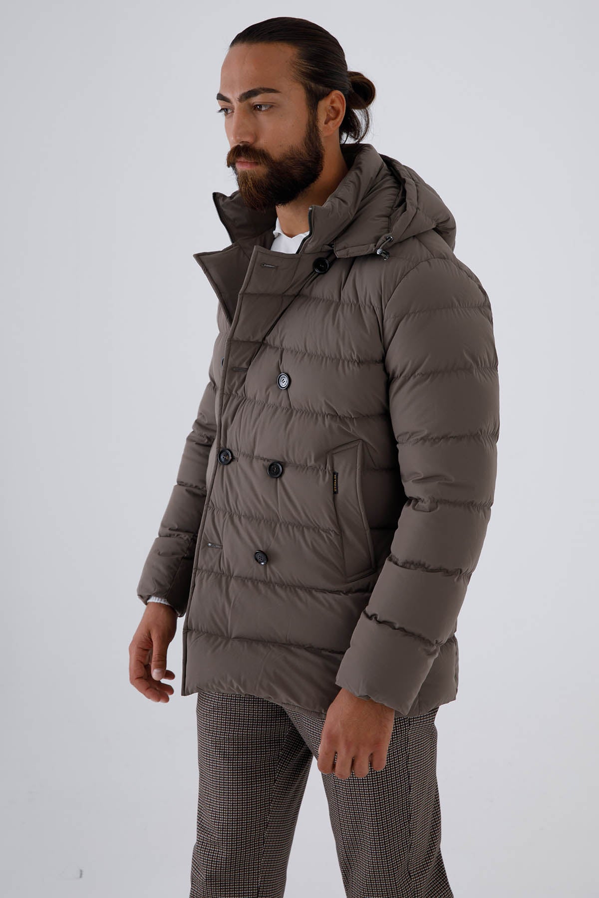 Hetrego Benjamin Kapüşonlu Kruvaze Puffer Mont-Libas Trendy Fashion Store