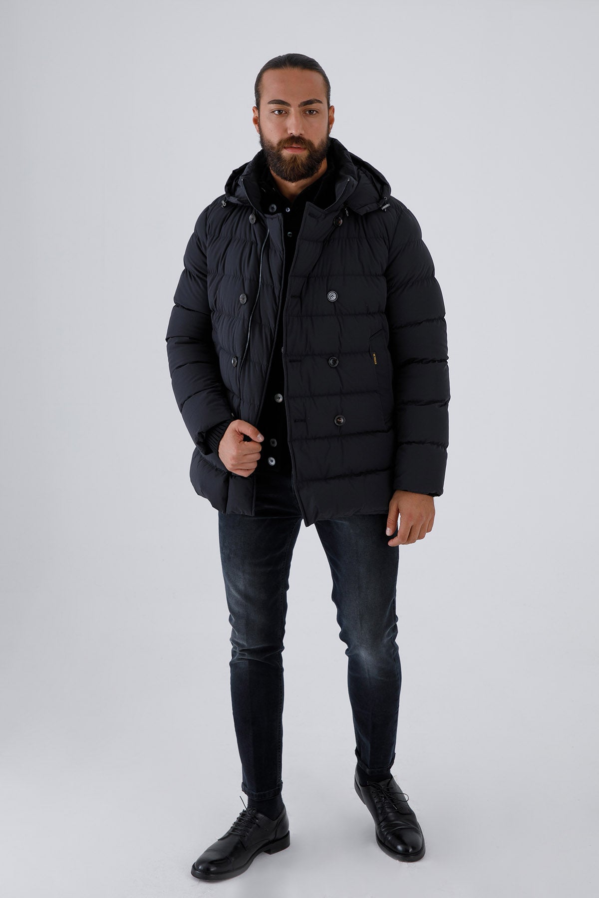 Hetrego Benjamin Kapüşonlu Kruvaze Puffer Mont-Libas Trendy Fashion Store