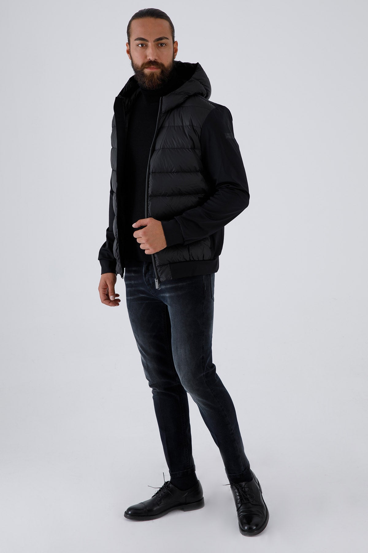 Hetrego Peter Kapüşonlu Puffer İnce Mont-Libas Trendy Fashion Store