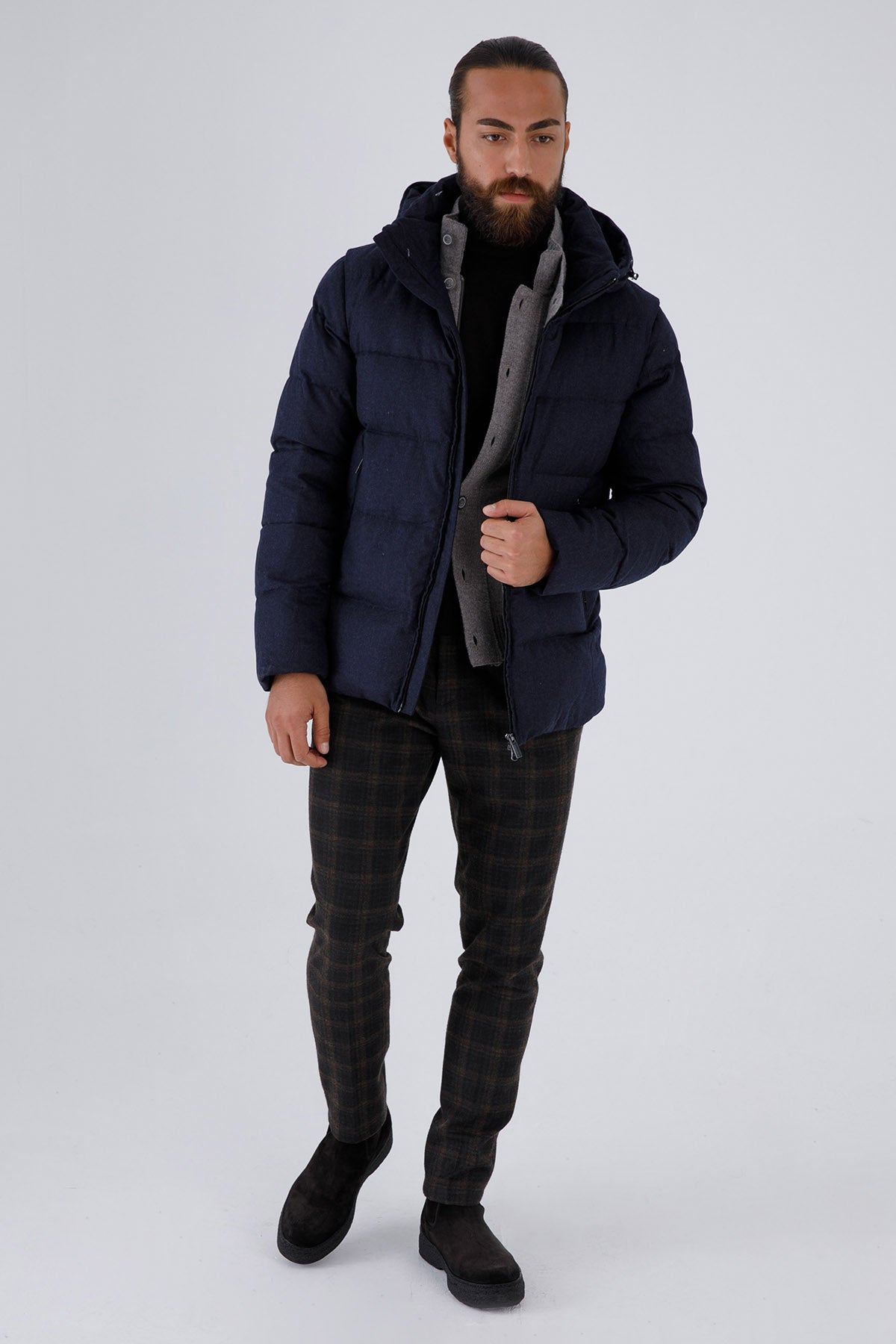 Hetrego Brian Demonte Kollu Puffer Mont-Libas Trendy Fashion Store