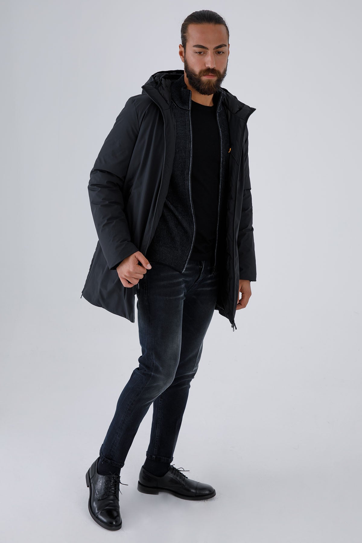 Hetrego Larry Puffer Kombinasyonlu Kapüşonlu Mont-Libas Trendy Fashion Store