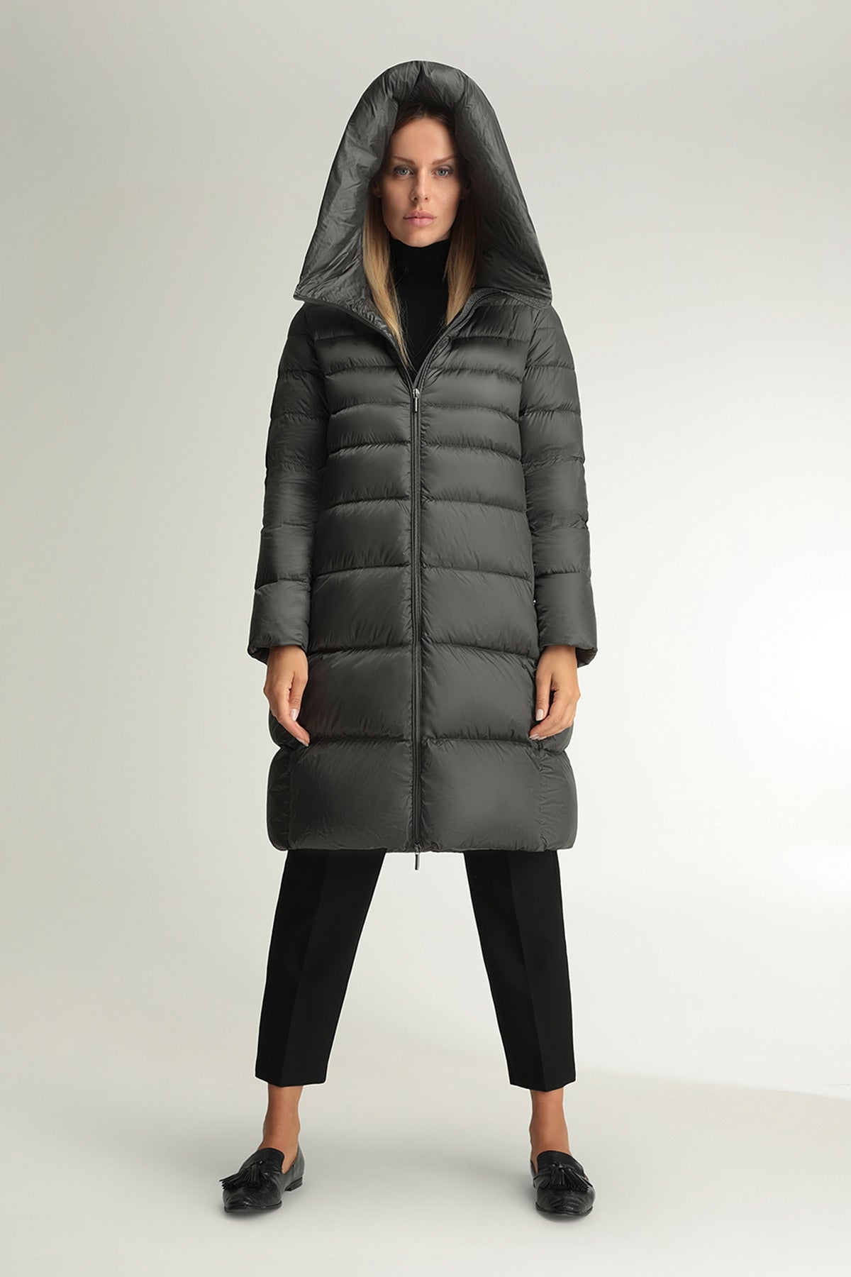 Hetrego Corinne Kabarık Yaka Puffer Uzun Mont-Libas Trendy Fashion Store