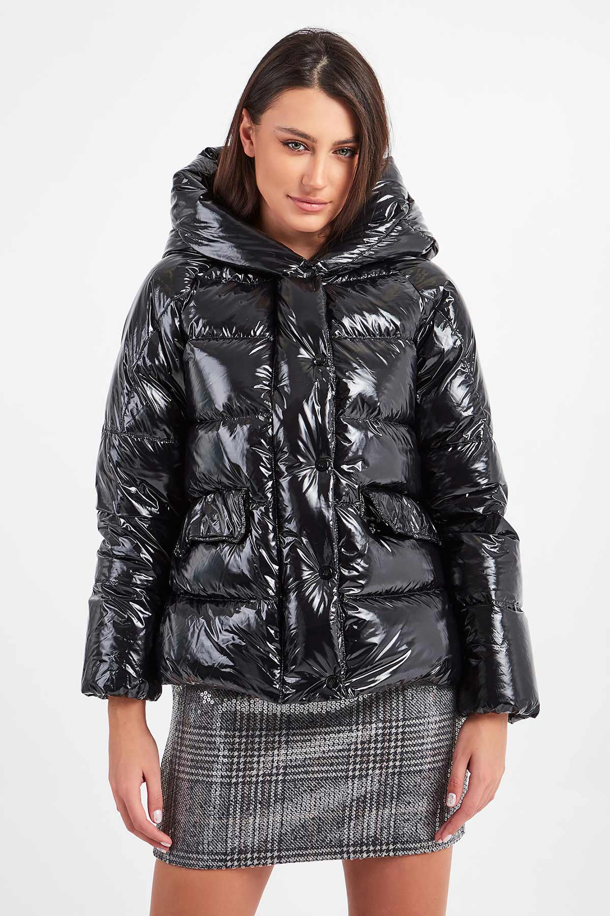 Hetrego Cyrene Parlak Puffer Mont-Libas Trendy Fashion Store