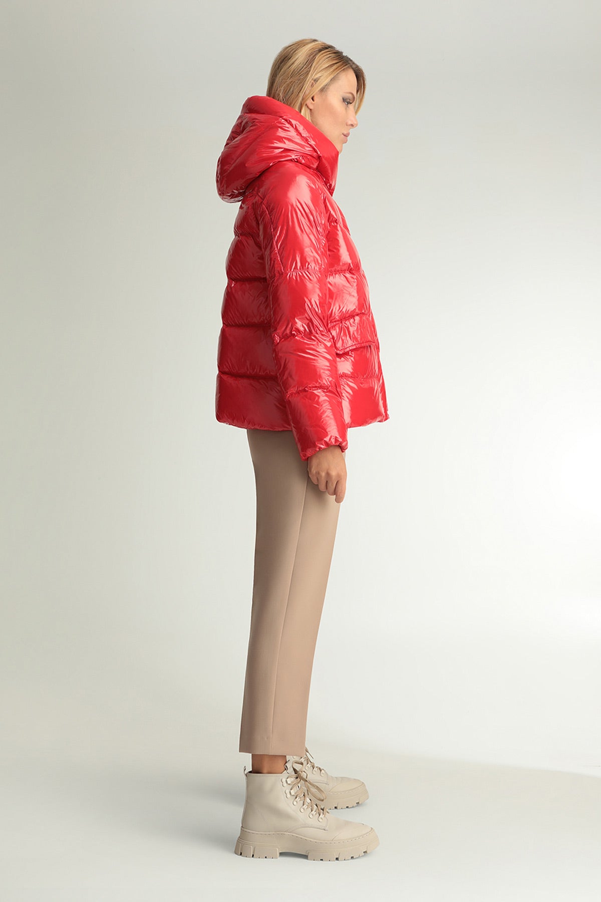 Hetrego Cyrene Parlak Puffer Mont-Libas Trendy Fashion Store