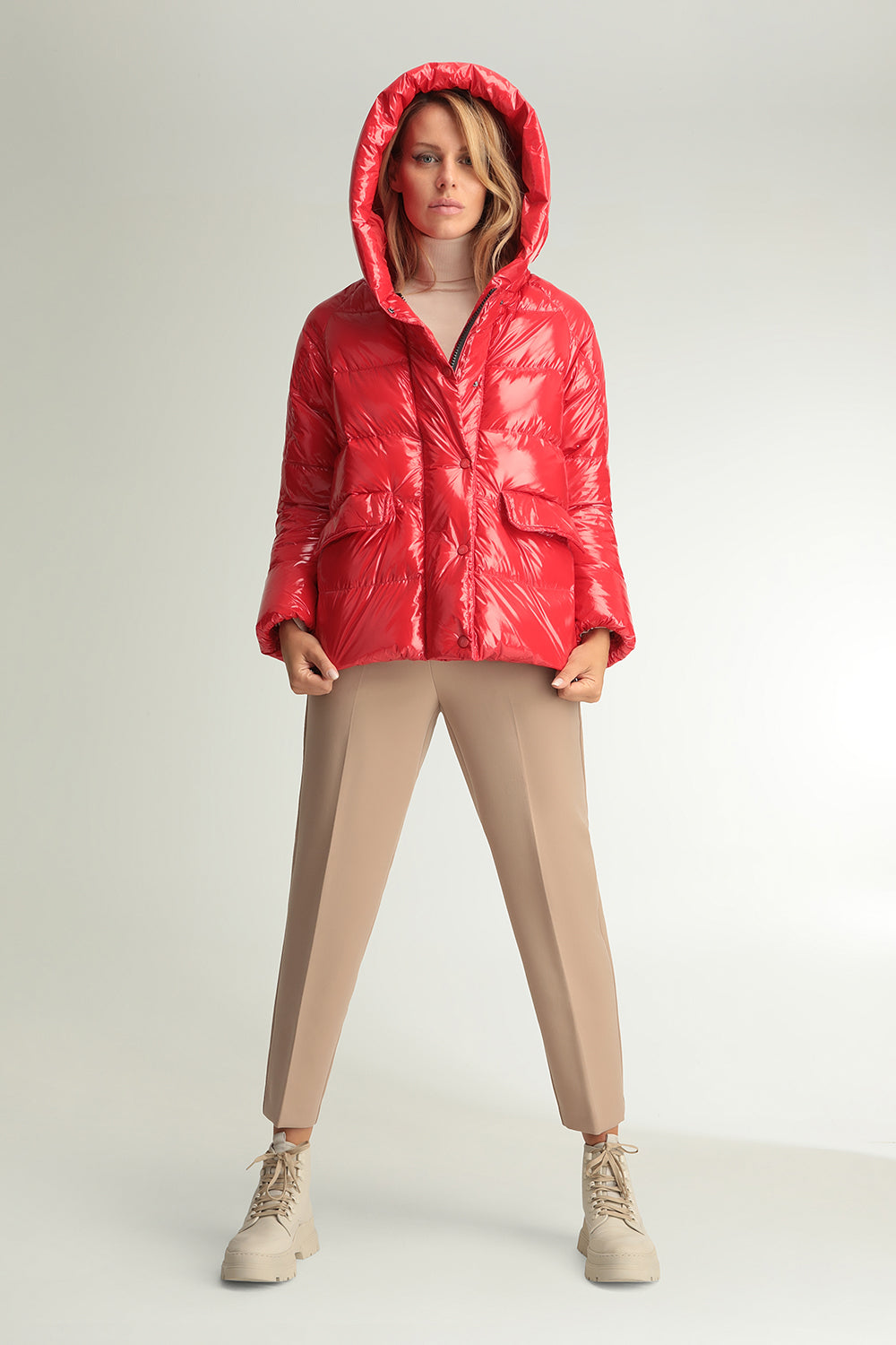 Hetrego Cyrene Parlak Puffer Mont-Libas Trendy Fashion Store