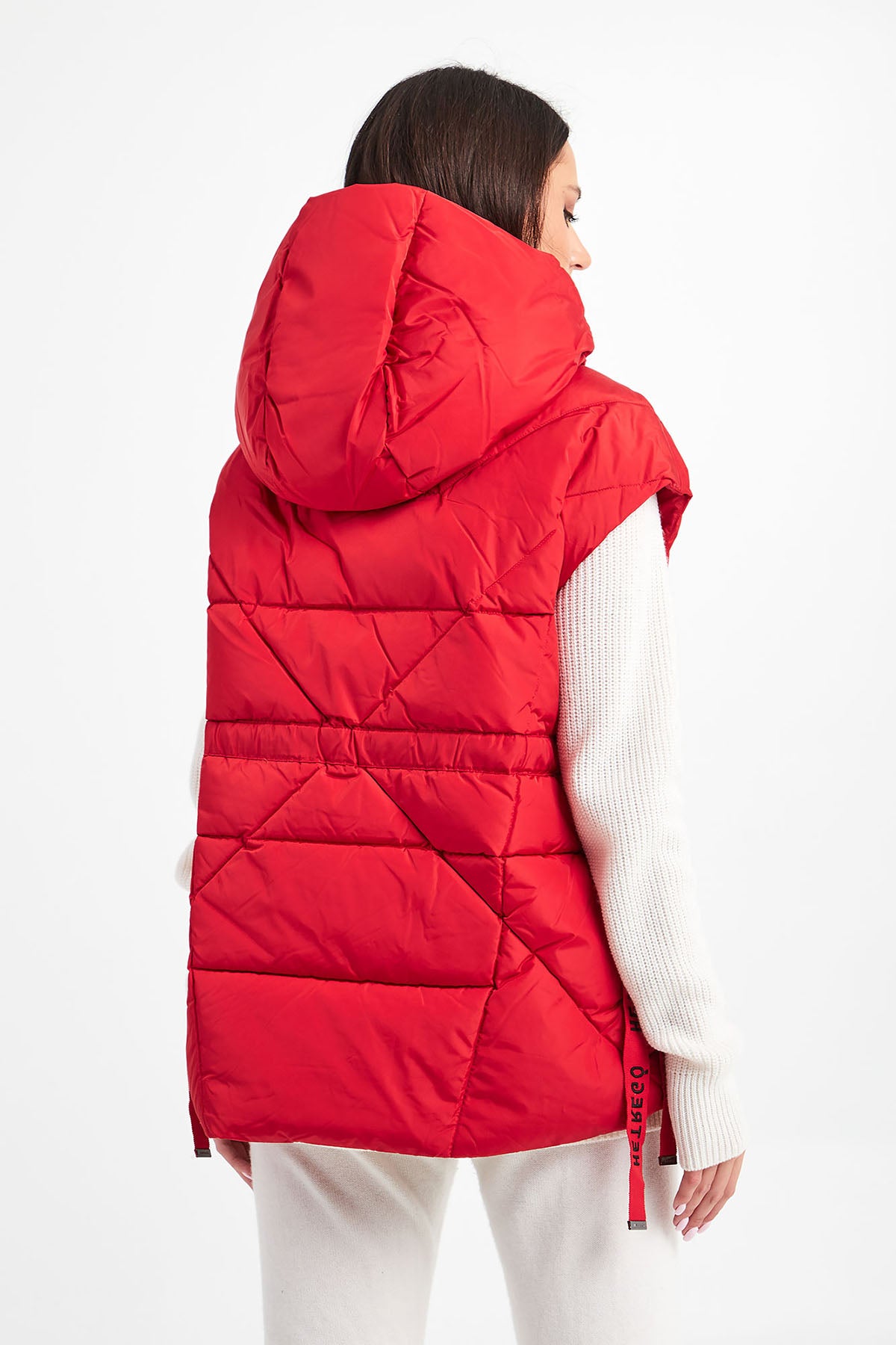 Hetrego Irene Geniş Kesim Kapüşonlu Puffer Yelek-Libas Trendy Fashion Store