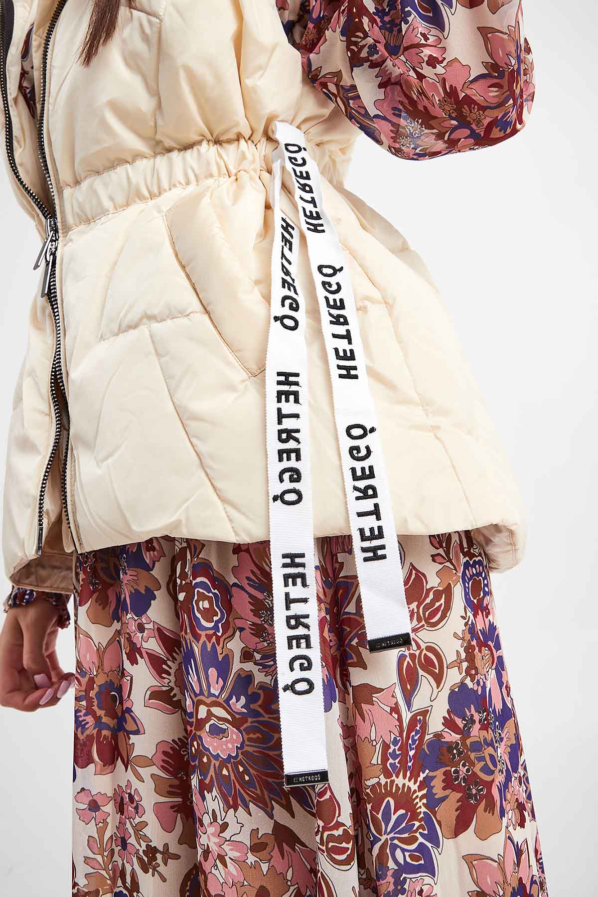 Hetrego Irene Geniş Kesim Kapüşonlu Puffer Yelek-Libas Trendy Fashion Store