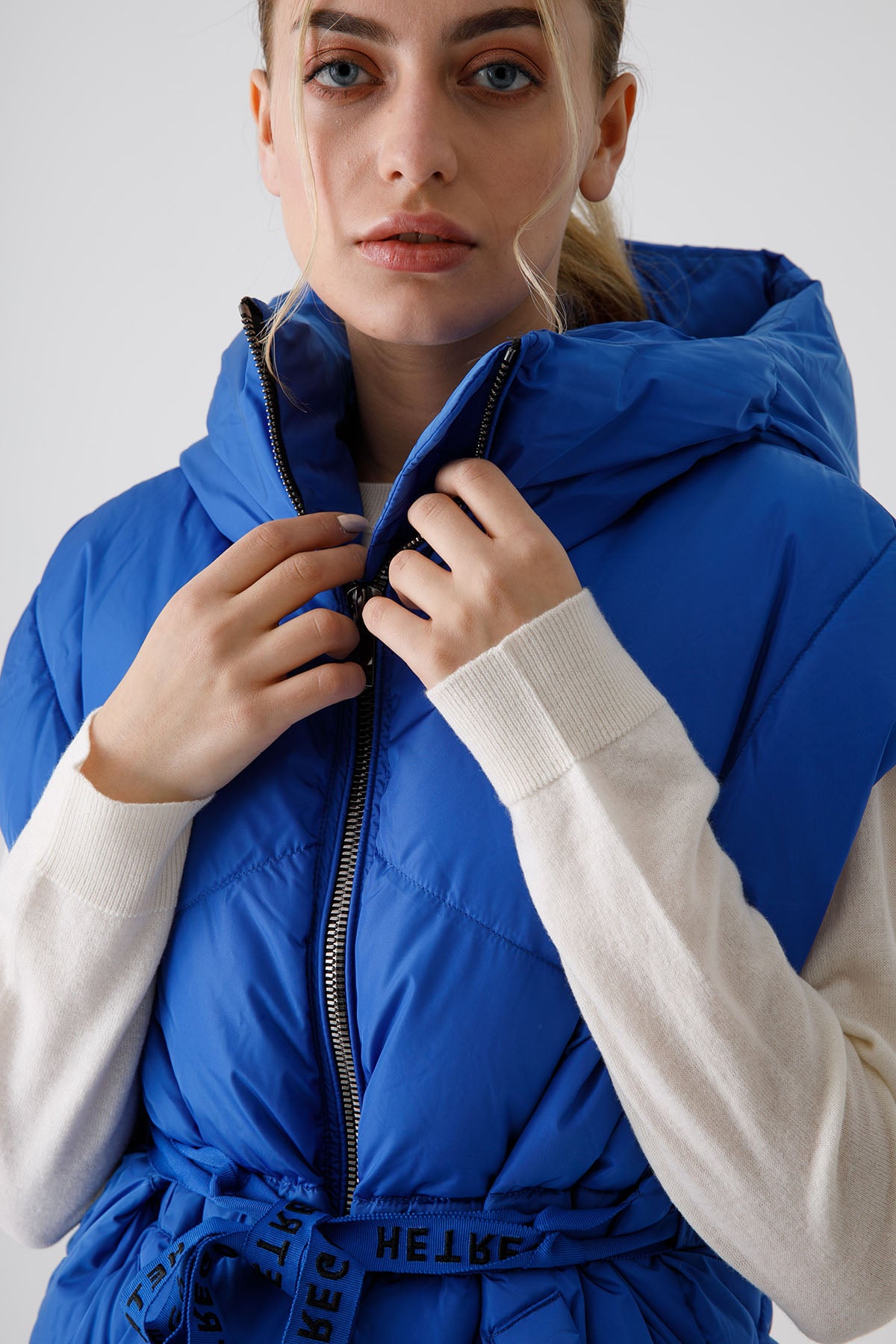 Hetrego Irene Geniş Kesim Kapüşonlu Puffer Yelek-Libas Trendy Fashion Store