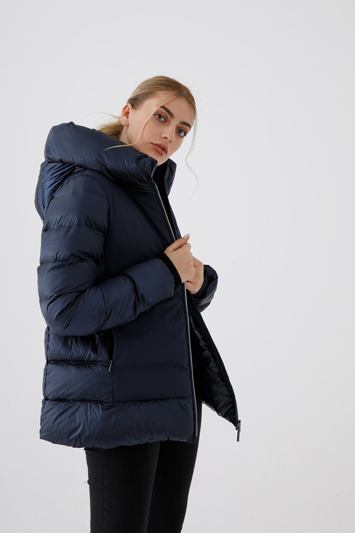 Hetrego Judie Puffer Kombinasyonlu Tekno Streç Mont-Libas Trendy Fashion Store