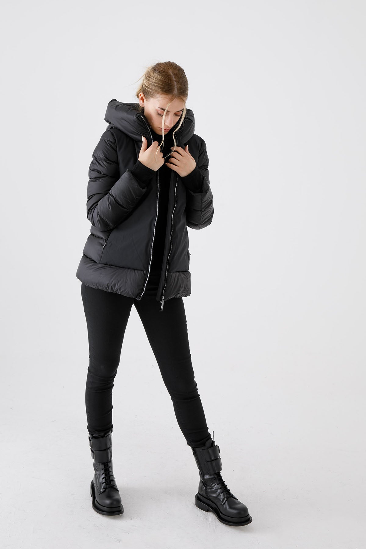 Hetrego Judie Puffer Kombinasyonlu Tekno Streç Mont-Libas Trendy Fashion Store