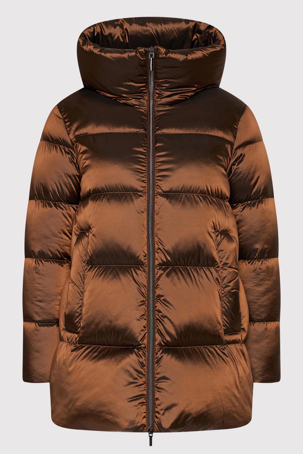 Hetrego Kalliope Kapüşonlu Parlak Puffer Mont-Libas Trendy Fashion Store