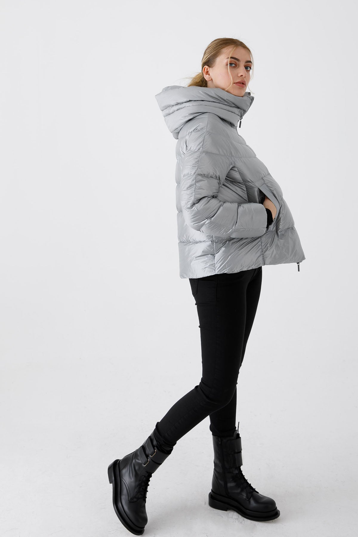 Hetrego Dafne Yüksek Yaka Puffer Mont-Libas Trendy Fashion Store