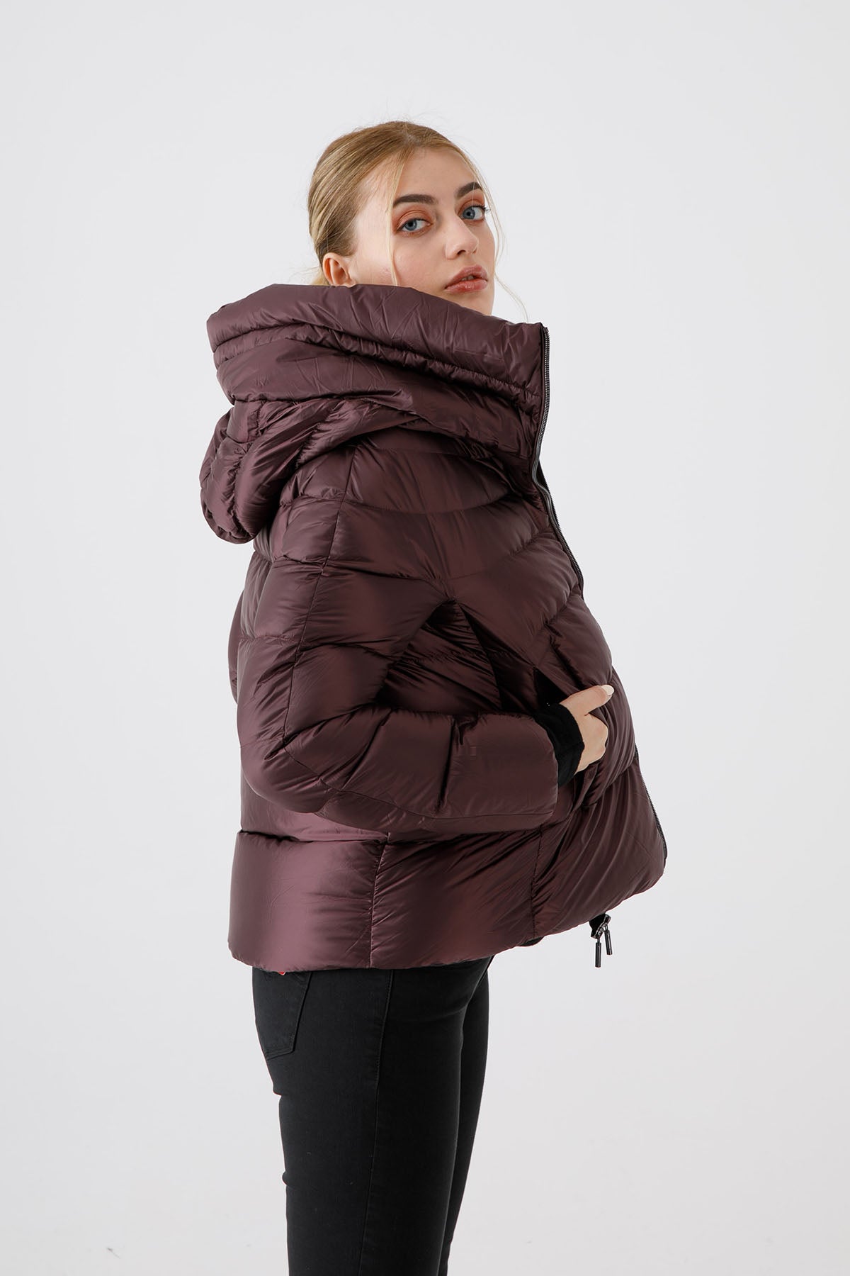Hetrego Dafne Yüksek Yaka Puffer Mont-Libas Trendy Fashion Store