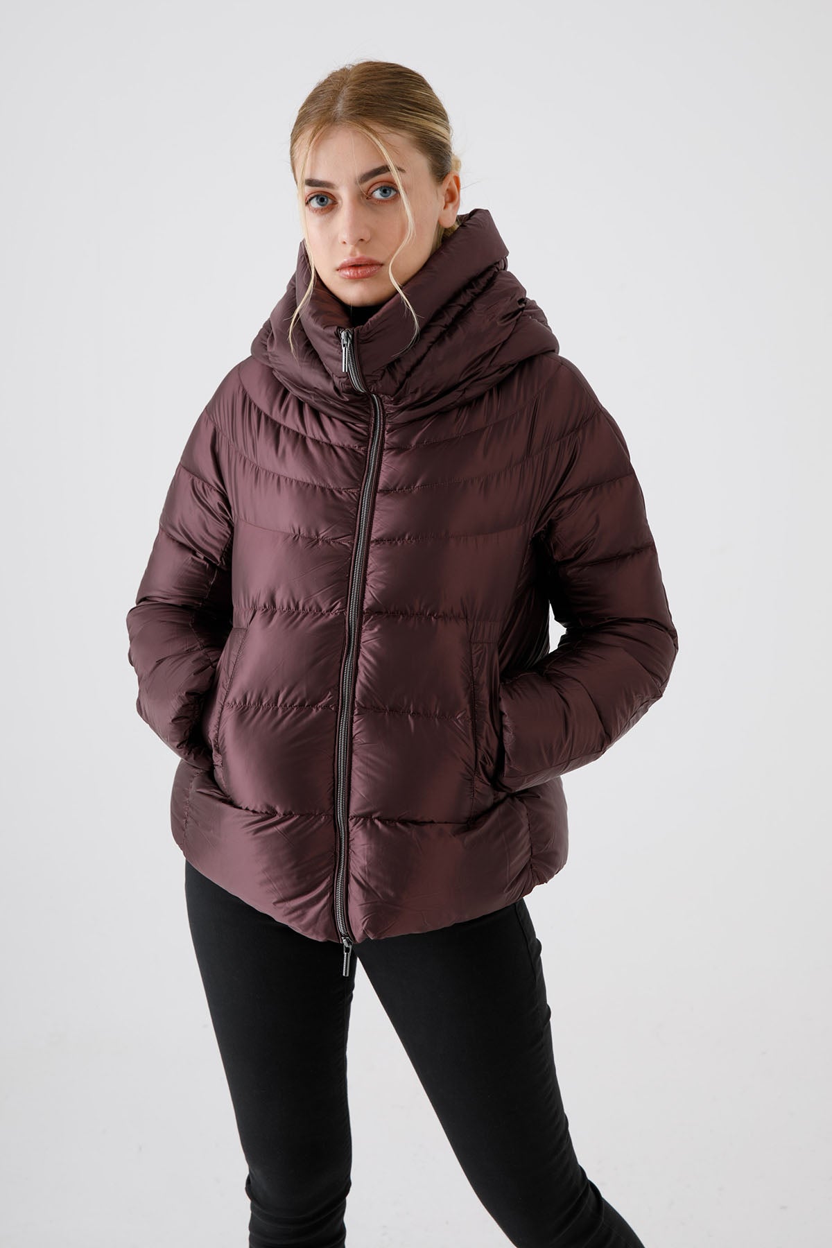 Hetrego Dafne Yüksek Yaka Puffer Mont-Libas Trendy Fashion Store