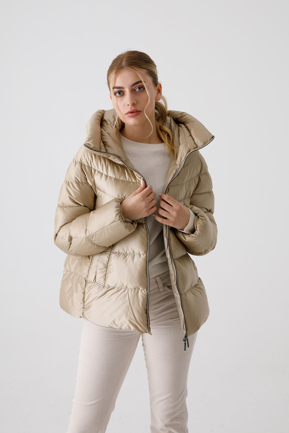 Hetrego Dafne Yüksek Yaka Puffer Mont-Libas Trendy Fashion Store