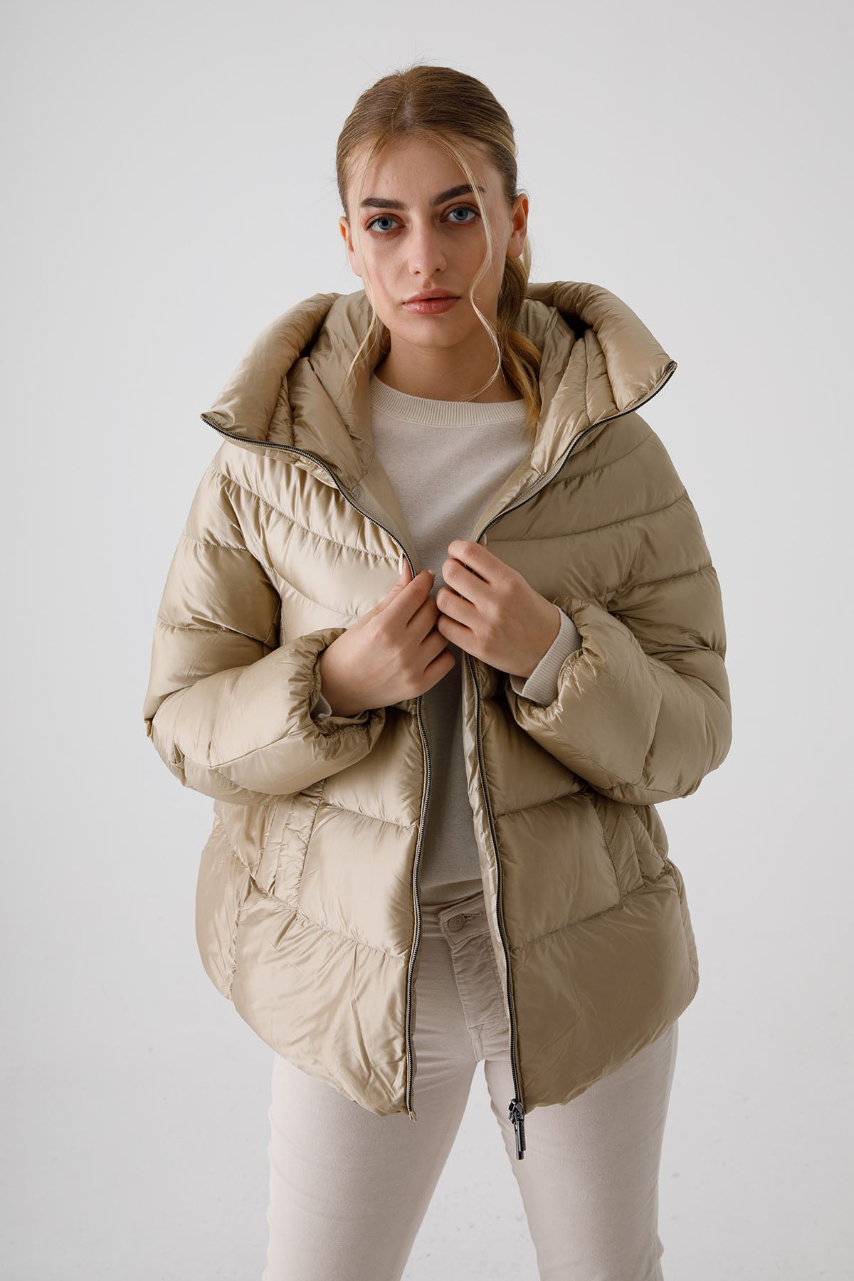 Hetrego Dafne Yüksek Yaka Puffer Mont-Libas Trendy Fashion Store