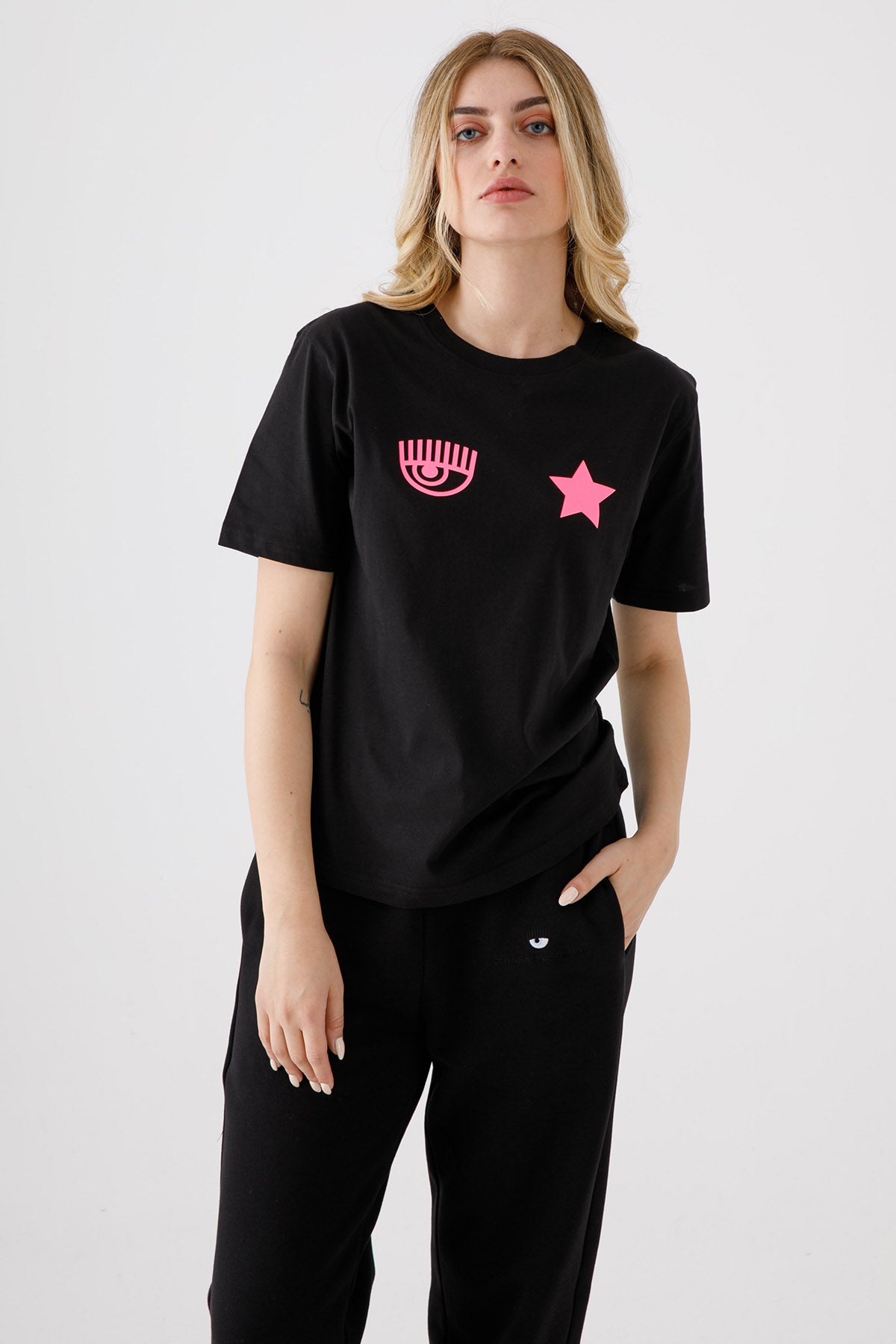 Chiara Ferragni Winking Eye T-shirt-Libas Trendy Fashion Store