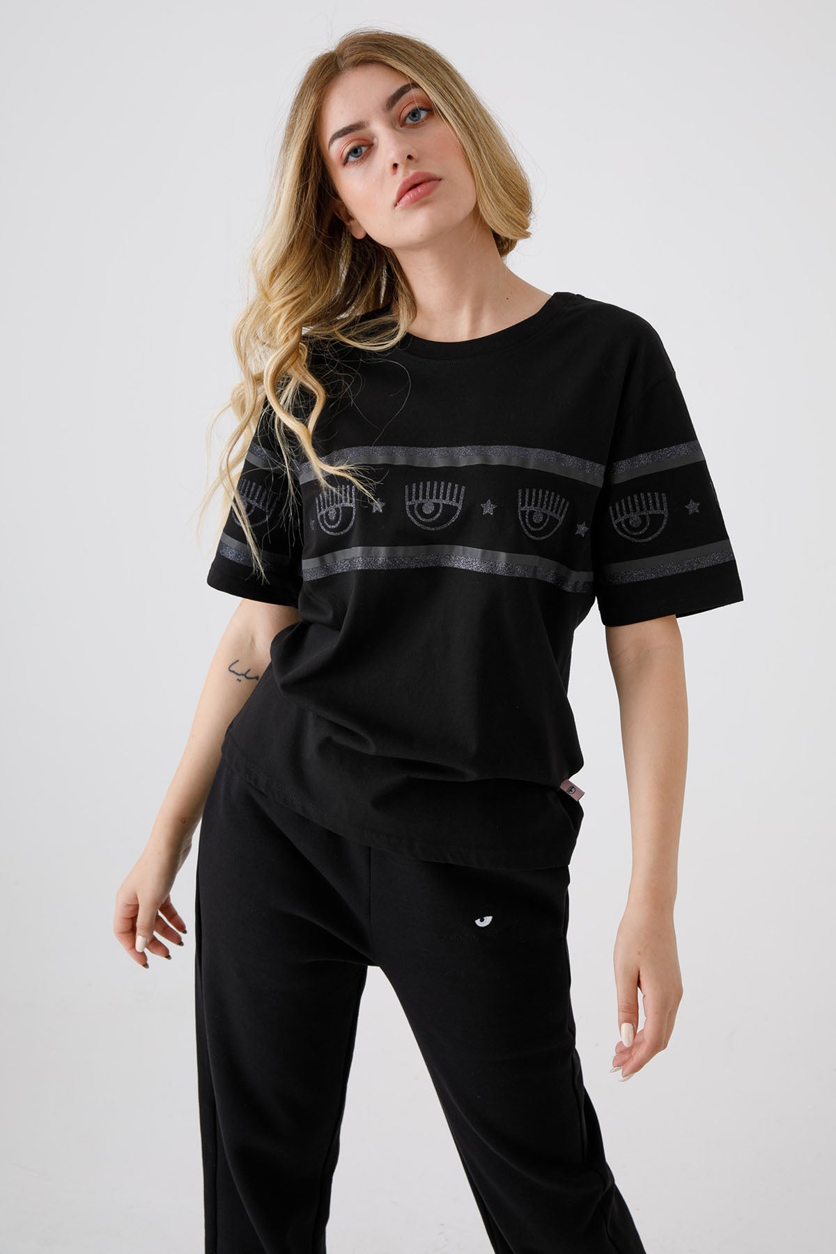 Chiara Ferragni Winking Eye T-shirt-Libas Trendy Fashion Store