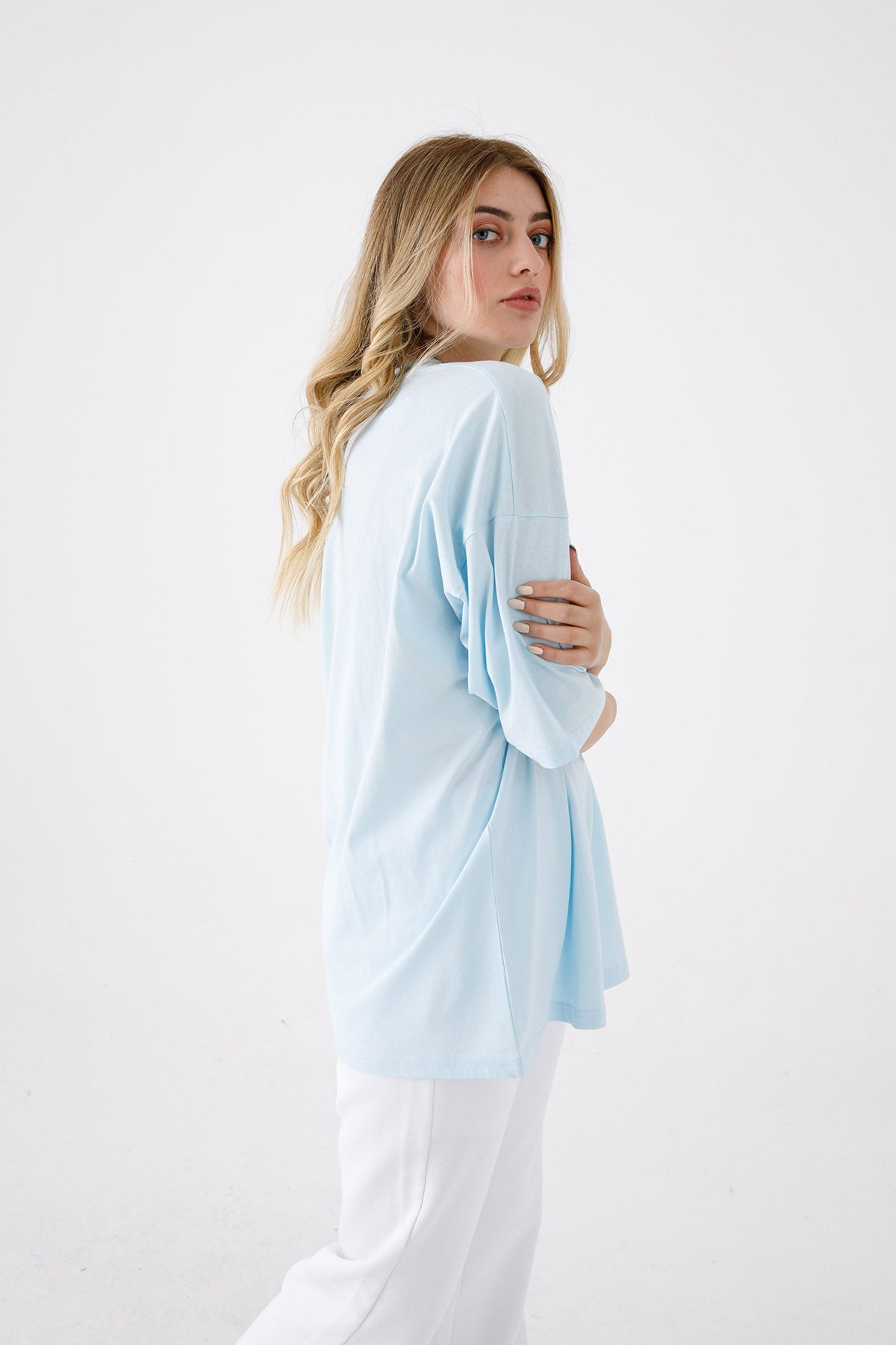 Chiara Ferragni Winking Eye Geniş Kesim T-shirt-Libas Trendy Fashion Store