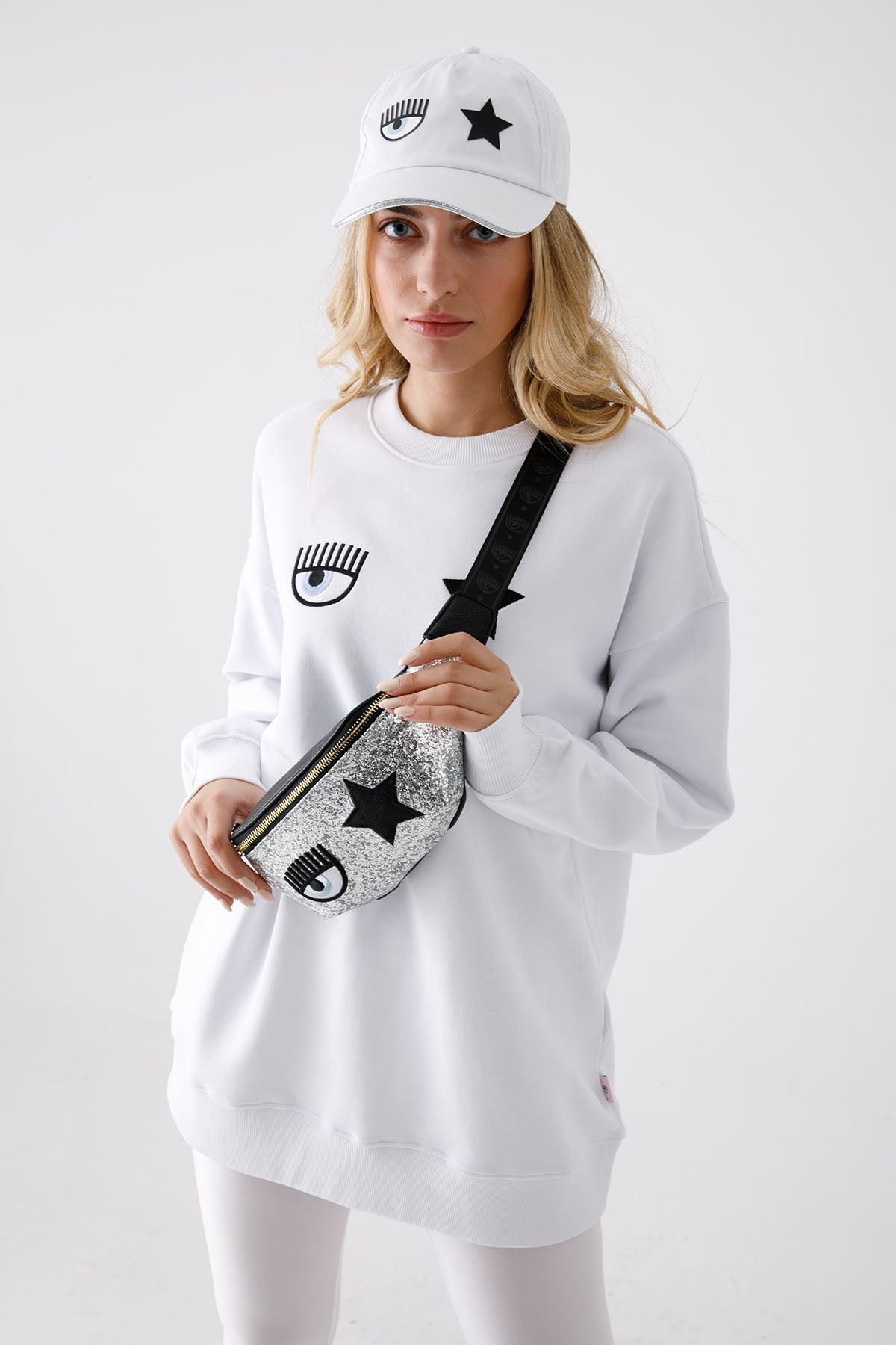 Chiara Ferragni Winking Eye Over Sweatshirt-Libas Trendy Fashion Store