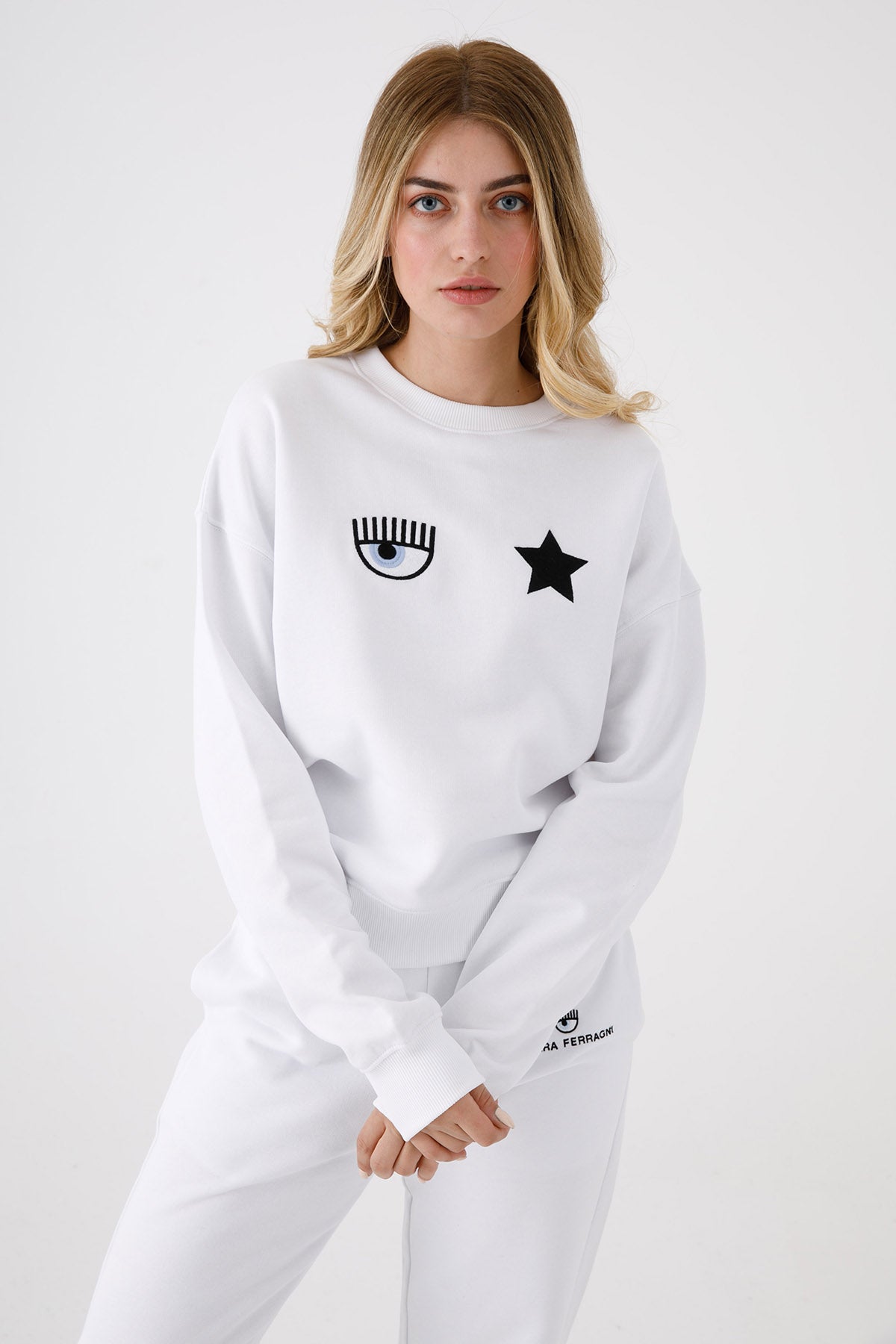 Chiara Ferragni Winking Eye Sweatshirt-Libas Trendy Fashion Store