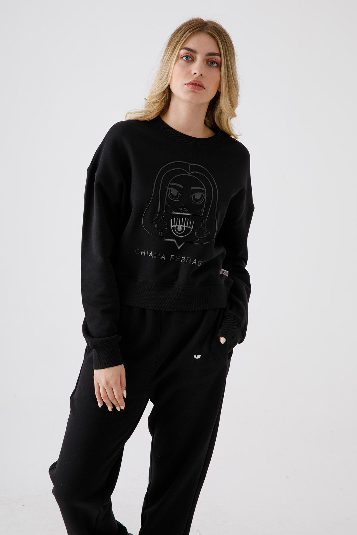 Chiara Ferragni Maskot Logolu Sweatshirt-Libas Trendy Fashion Store