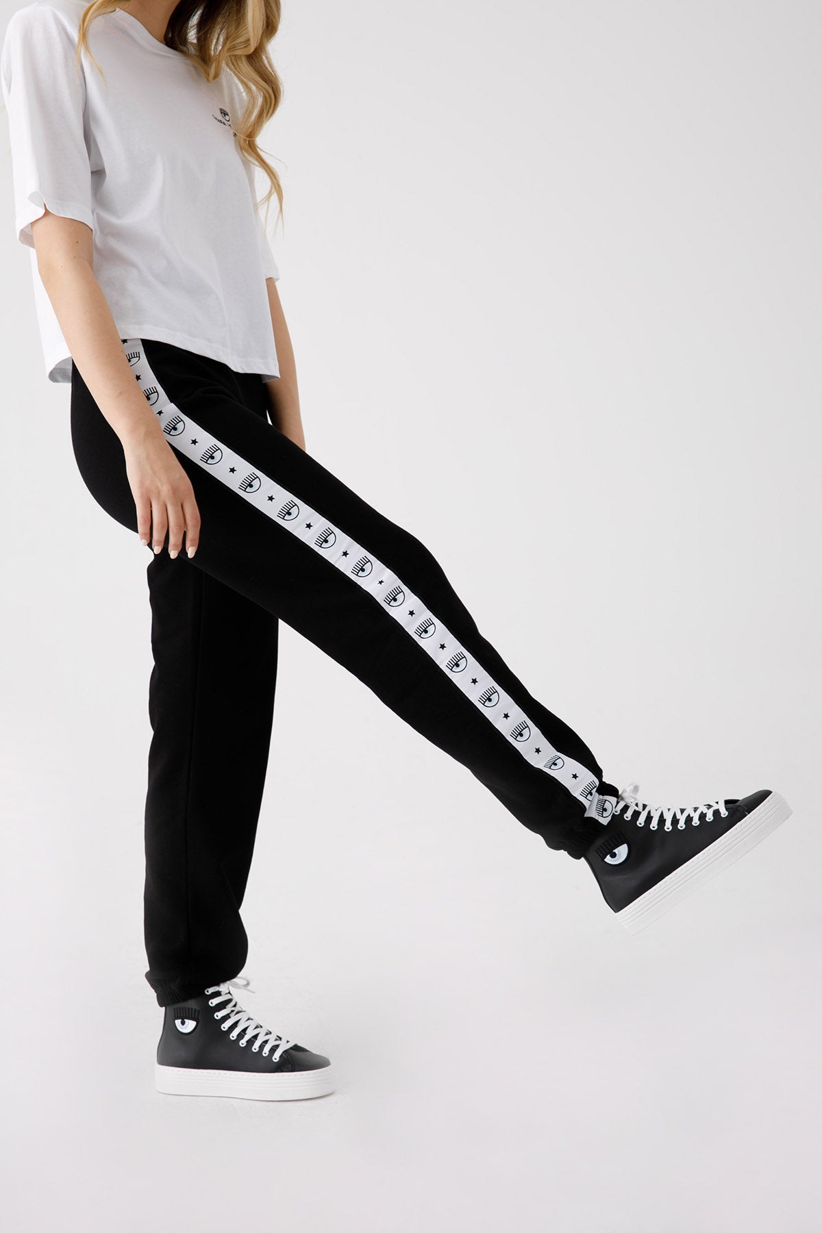 Chiara Ferragni Winking Eye Yüksek Bel Eşofman Altı-Libas Trendy Fashion Store