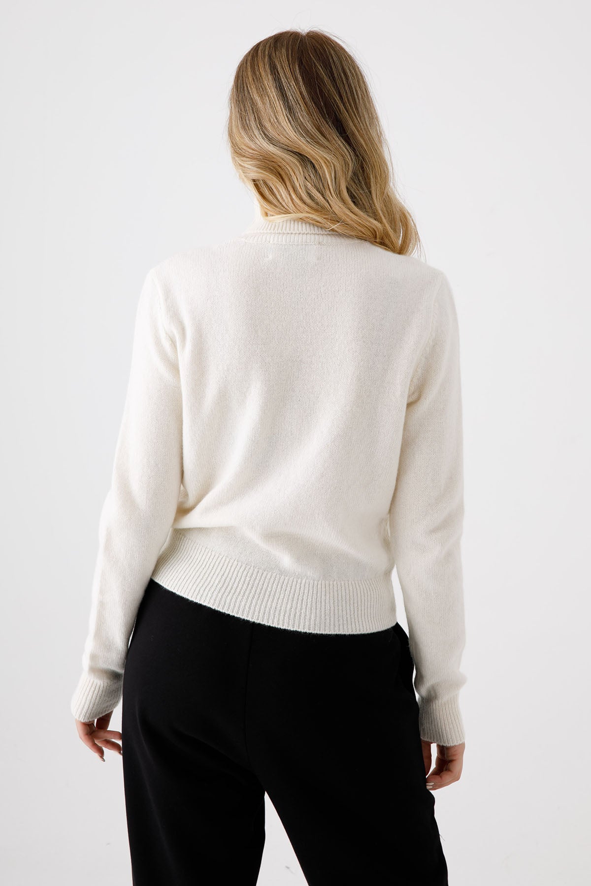 Chiara Ferragni Balıkçı Yaka Winking Eye Yün Triko-Libas Trendy Fashion Store