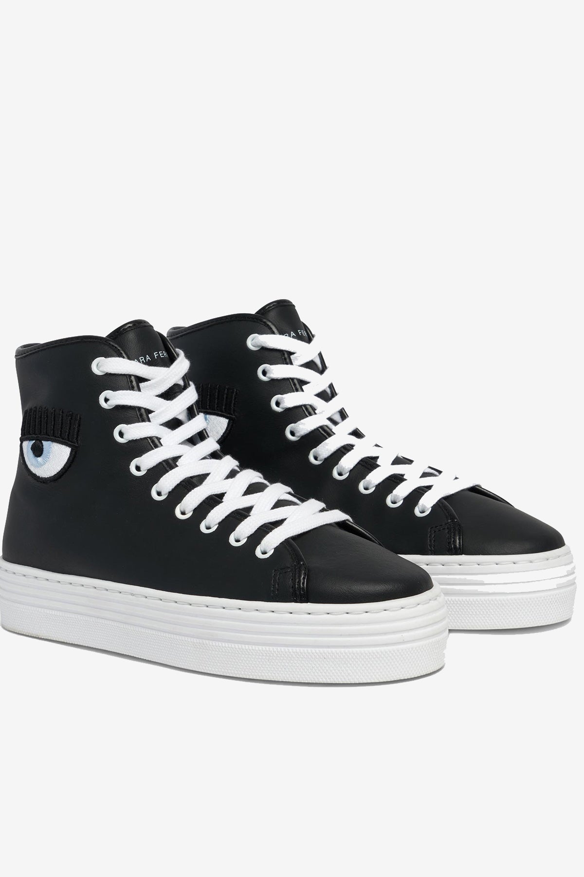 Chiara Ferragni Göz Logolu Deri Sneaker Bot-Libas Trendy Fashion Store