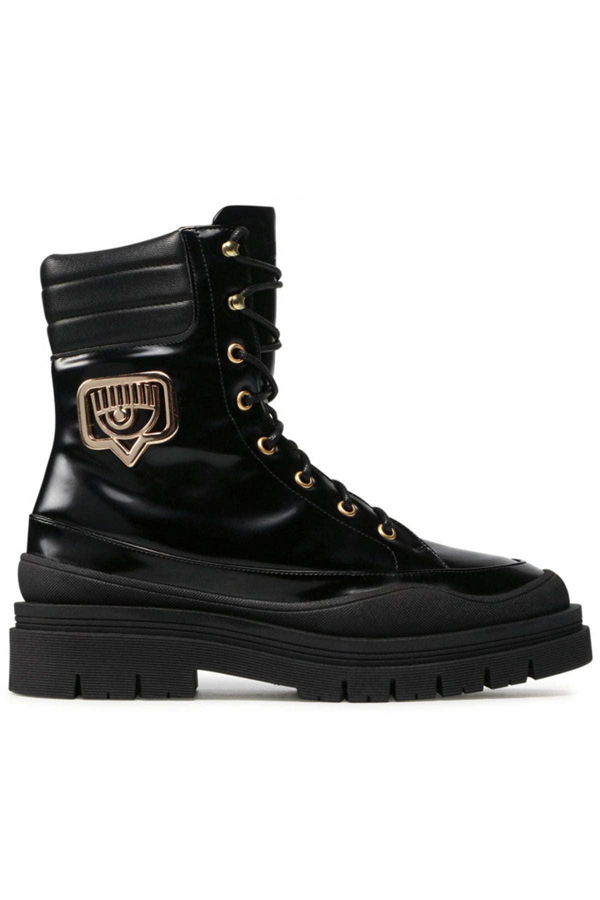 Chiara Ferragni Metal Logolu Deri Bot-Libas Trendy Fashion Store