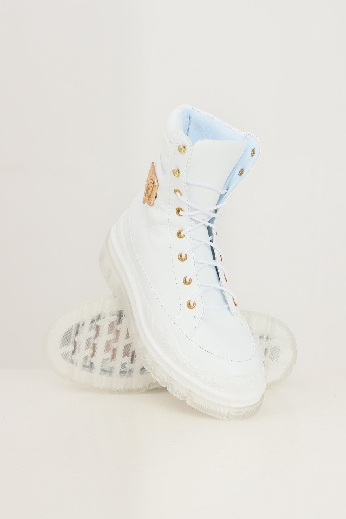 Chiara Ferragni Metal Logolu Deri Bot-Libas Trendy Fashion Store