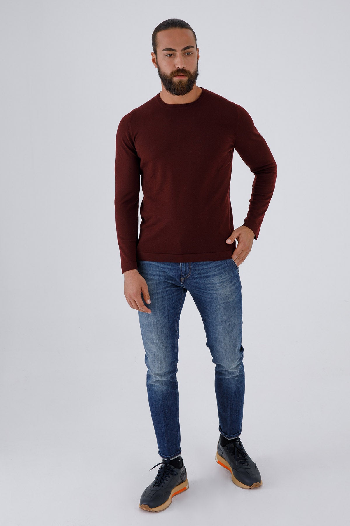 Gran Sasso İnce Örgü Yün Triko-Libas Trendy Fashion Store