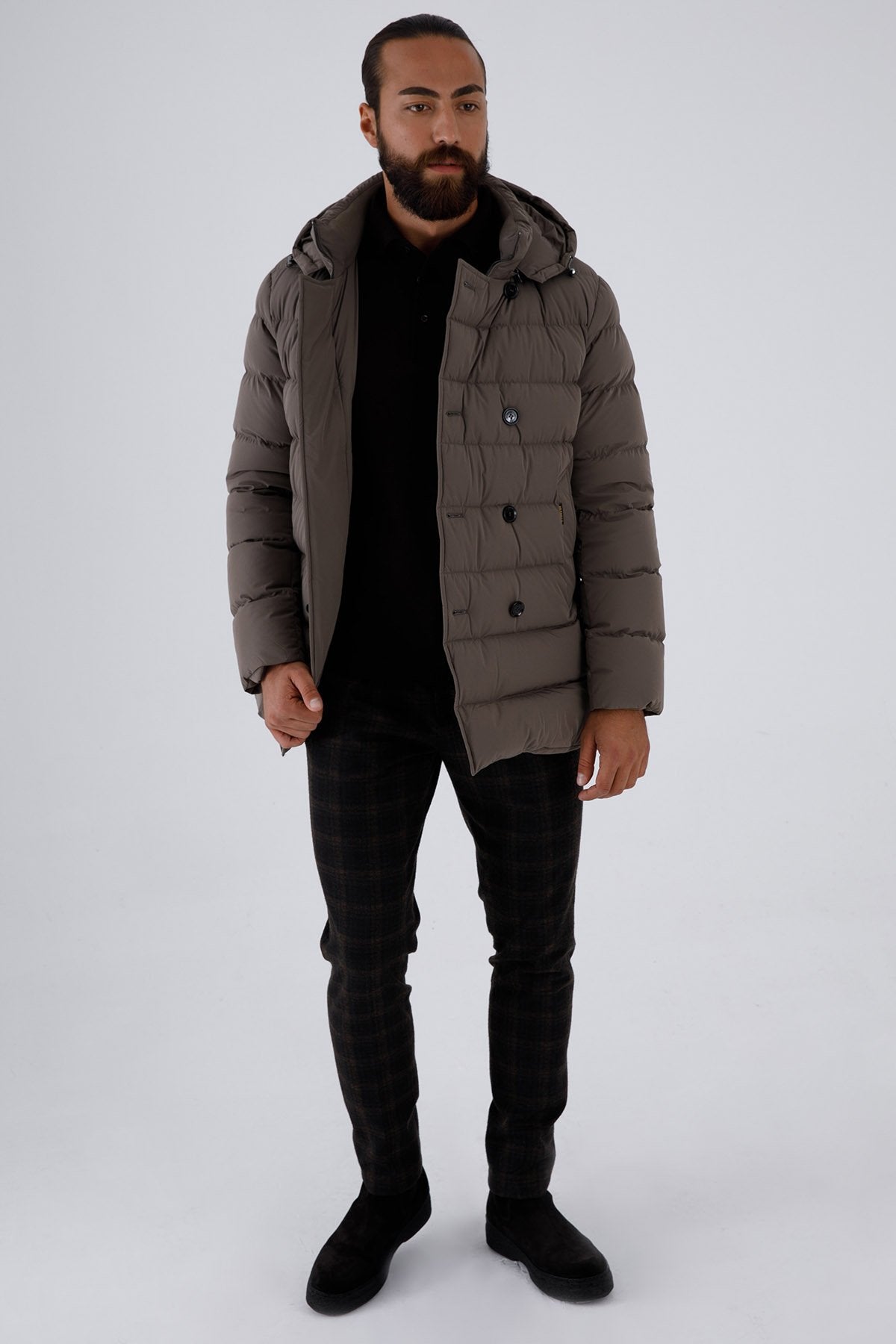 Gran Sasso Düğmeli Yaka Yün Triko-Libas Trendy Fashion Store