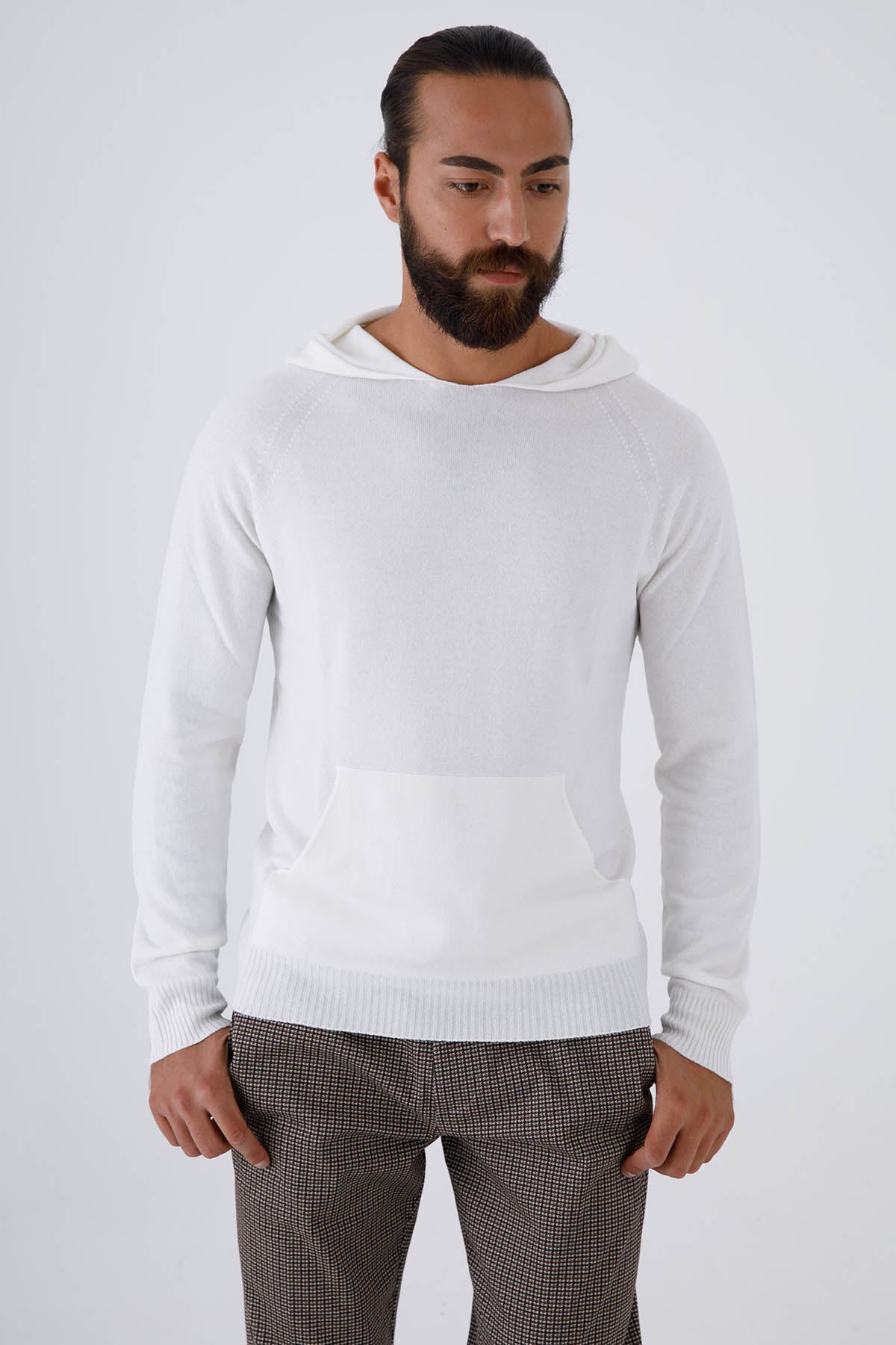 Gran Sasso Kapüşonlu Kaşmirli Yün Triko-Libas Trendy Fashion Store