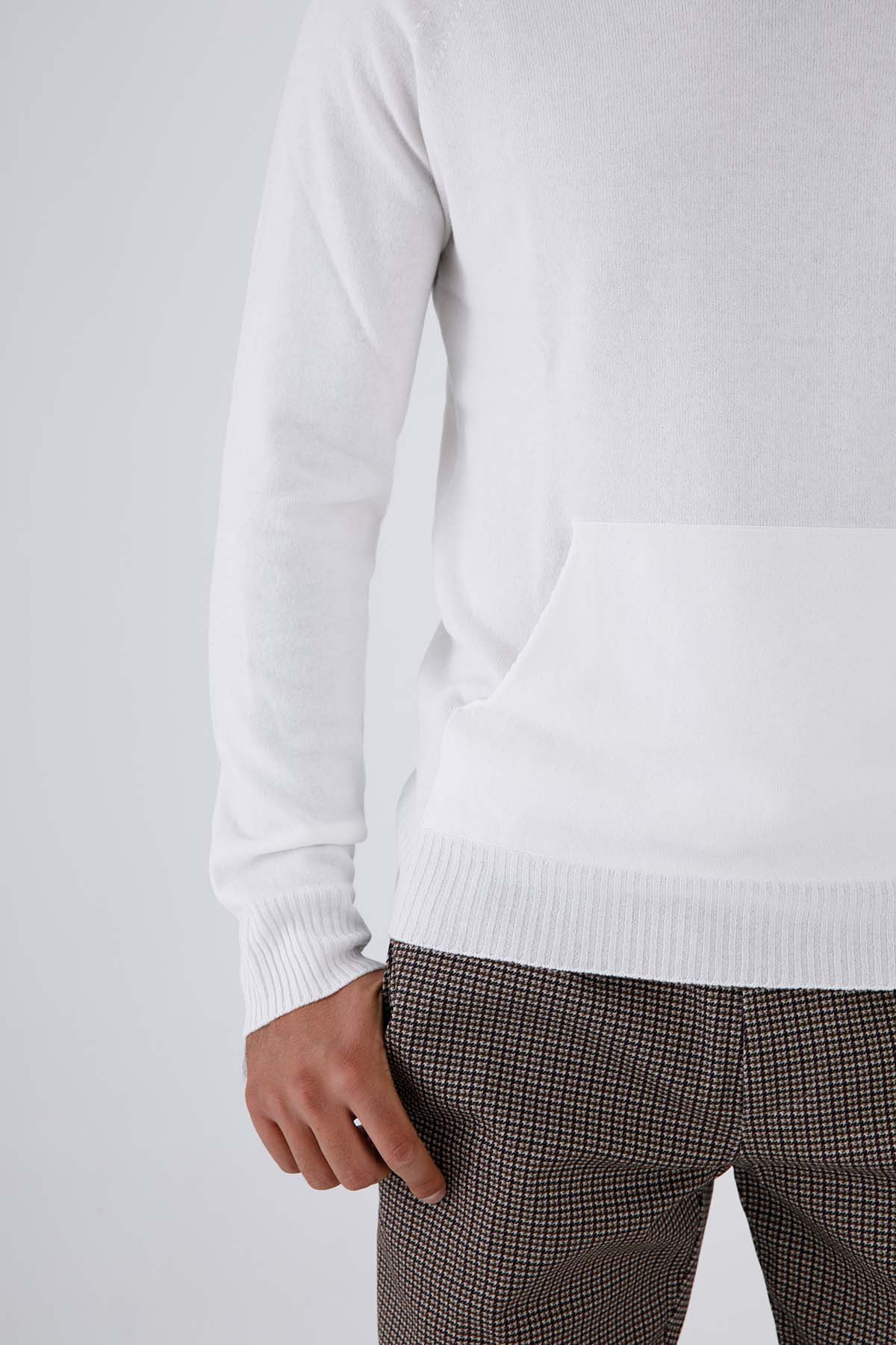 Gran Sasso Kapüşonlu Kaşmirli Yün Triko-Libas Trendy Fashion Store