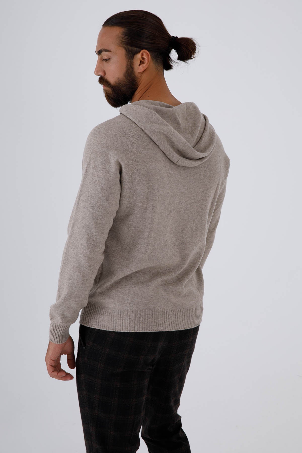 Gran Sasso Kaşmirli Kapüşonlu Yün Triko-Libas Trendy Fashion Store