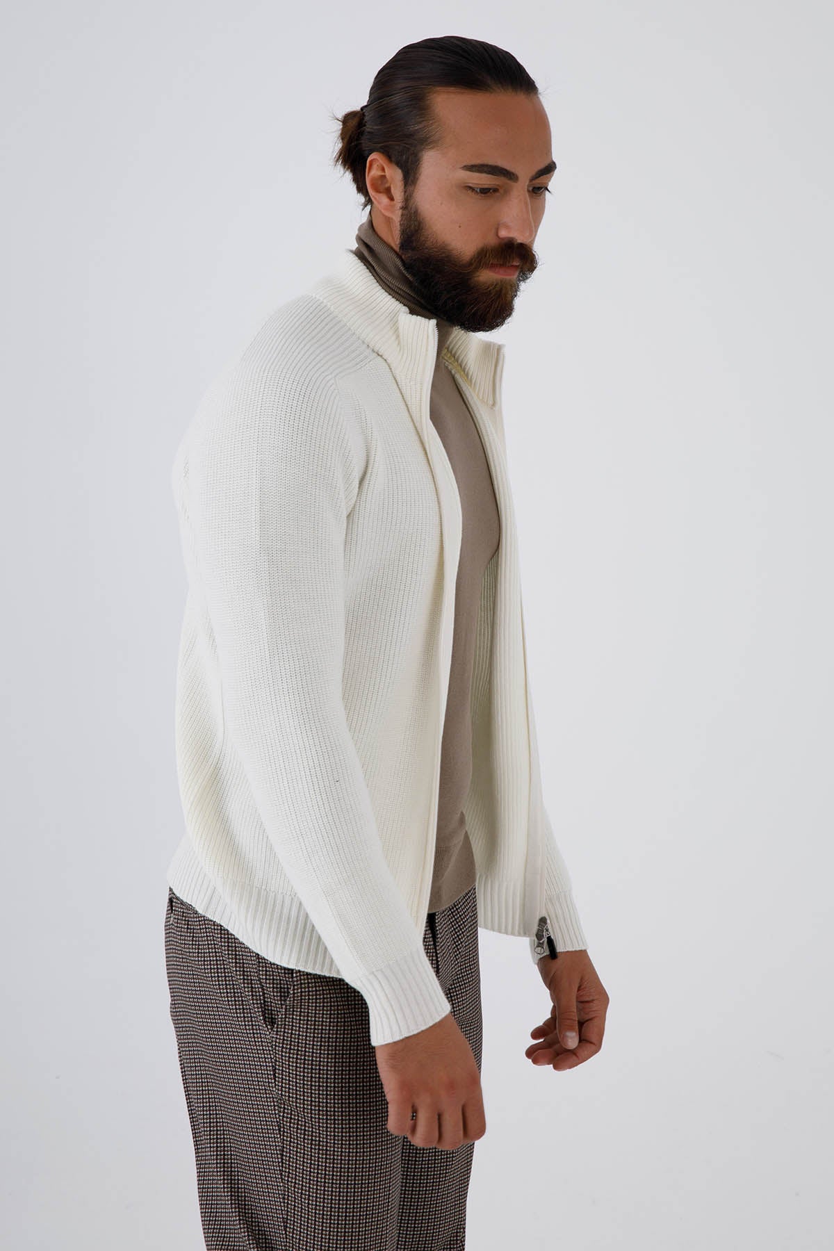 Gran Sasso Rain Wool Örgü Yün Triko Ceket-Libas Trendy Fashion Store