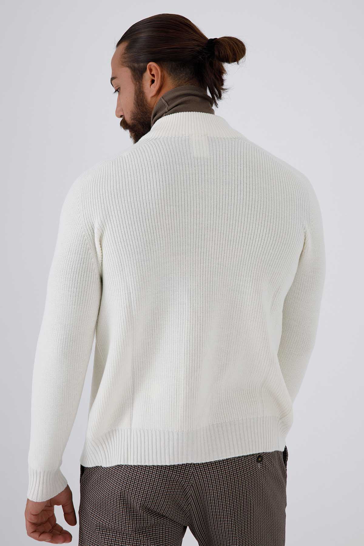 Gran Sasso Rain Wool Örgü Yün Triko Ceket-Libas Trendy Fashion Store