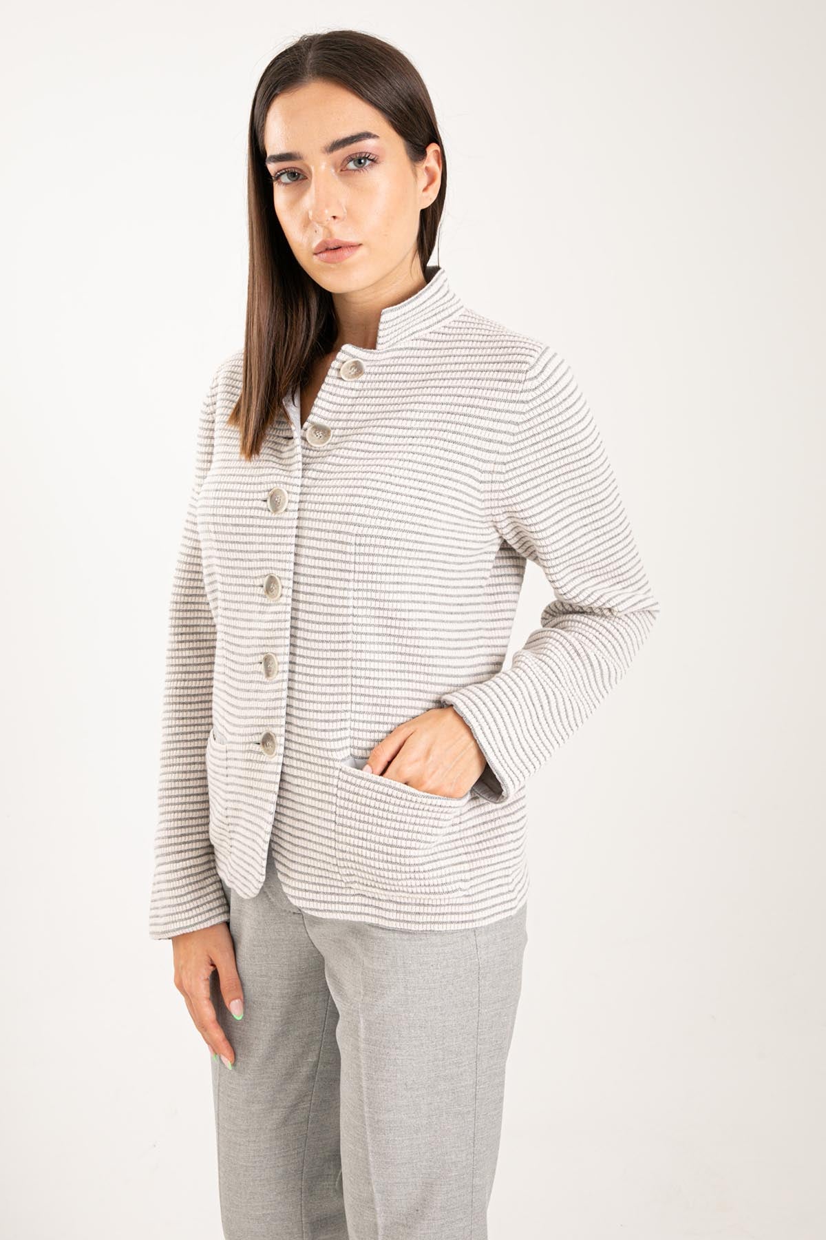 Tonet İpek Ve Kaşmirli Yün Ceket-Libas Trendy Fashion Store