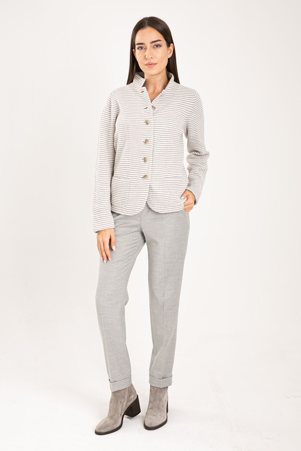 Tonet İpek Ve Kaşmirli Yün Ceket-Libas Trendy Fashion Store